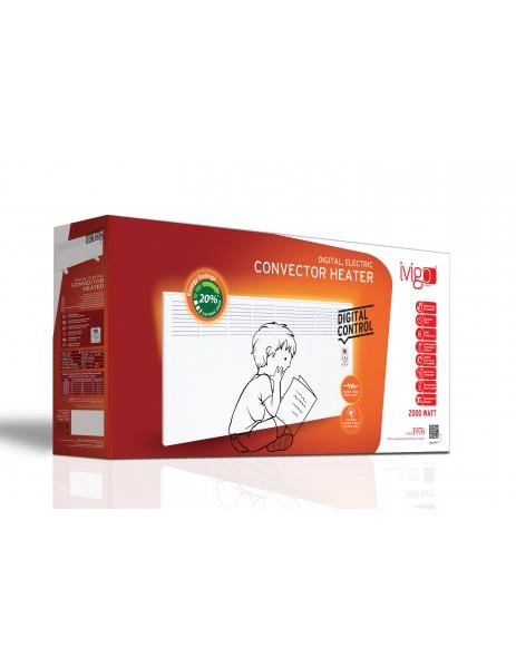 İVİGO ISITICI, EPK4590E20B İVİGO ELEKTRİKLİ PANEL KONVEKTÖR ISITICI DİJİTAL 2000 WATT BEYAZ