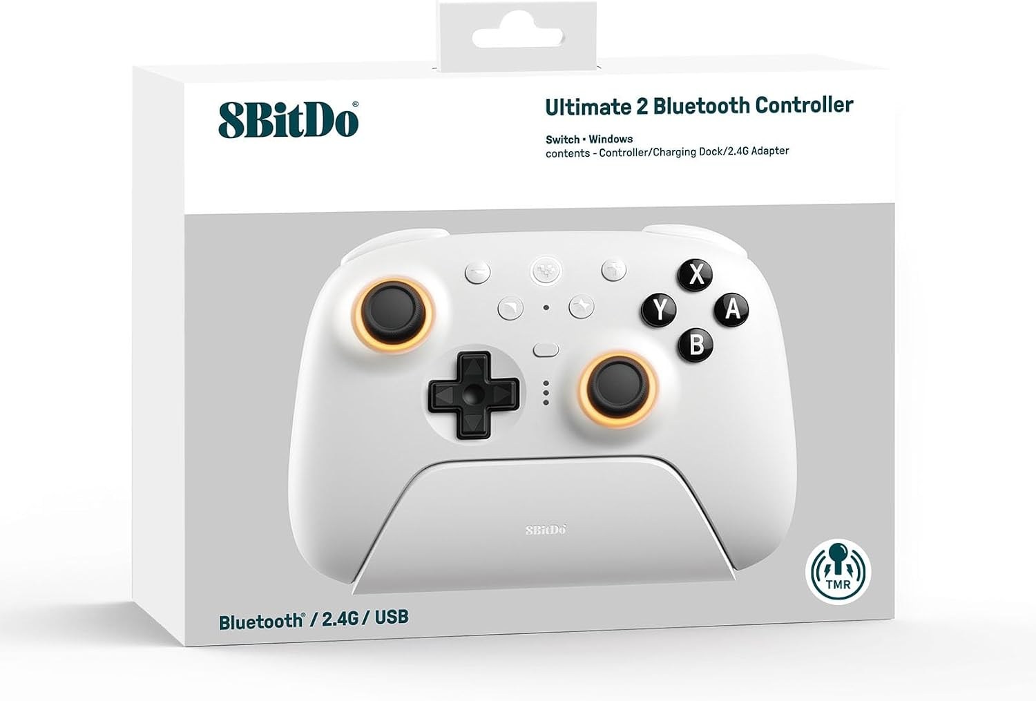 8BitDo Ultimate 2 Bluetooth Kablosuz Oyun Kolu - Beyaz