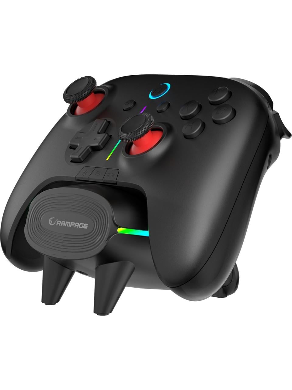 Rampage HYDRA PRO Siyah BT + 2.4 GHz Şarj İstasyonlu PC Gamepad RGB Joypad