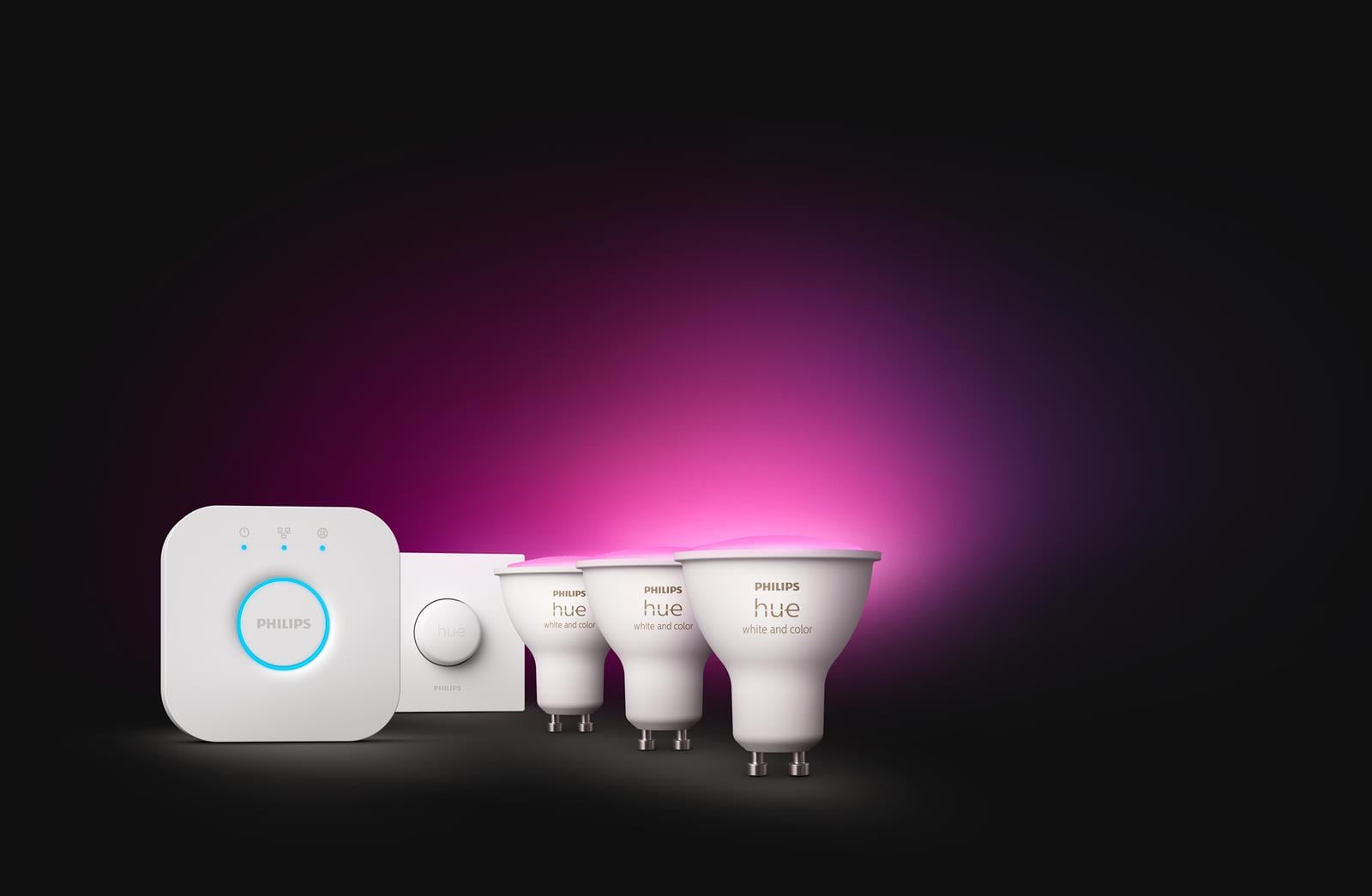 Philips 4.3w Renkli Akl. Bşl. Seti 3lü Akl. Butonlu Gu10 Bt. - 929001953116