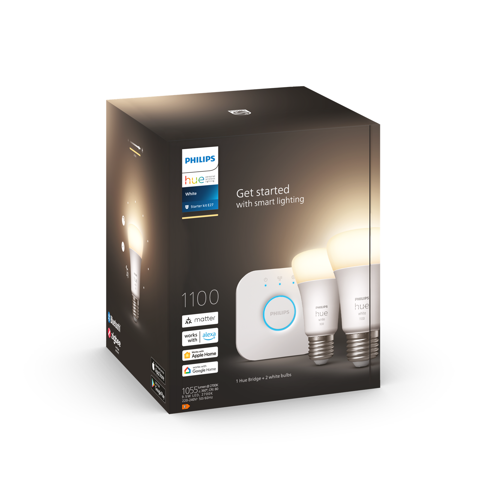 Philips 9.5-75w Beyaz Akıllı Bşl. Seti 2li E27 Bt Özellikli - 929002469201