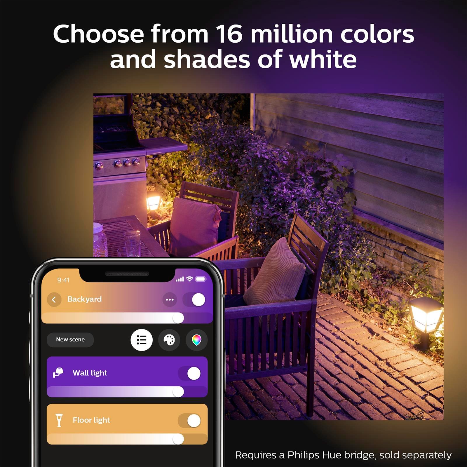 Philips Econic Ayaklı Bahçe Lambası Siyah - 915005732501