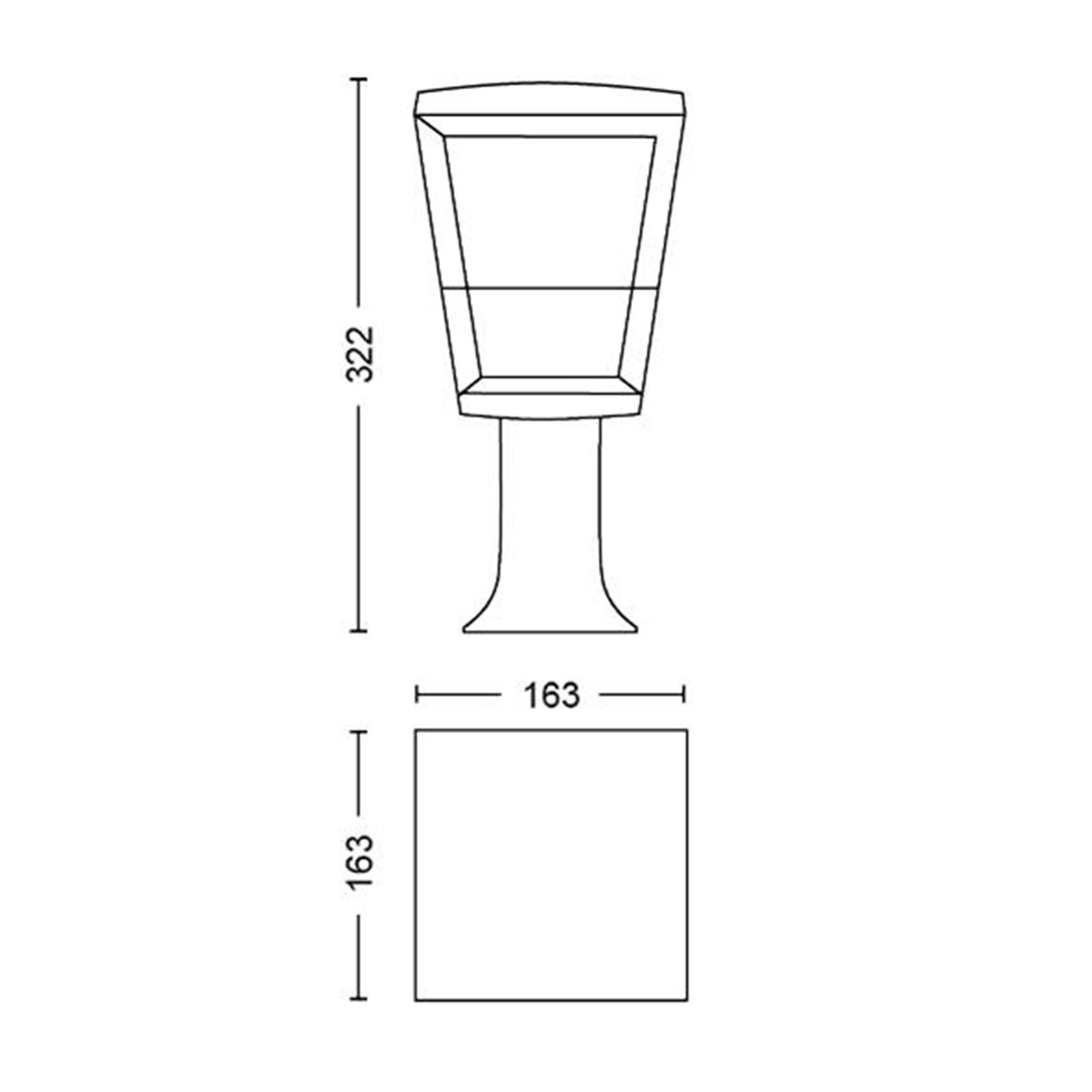 Philips Econic Ayaklı Bahçe Lambası Siyah - 915005732501