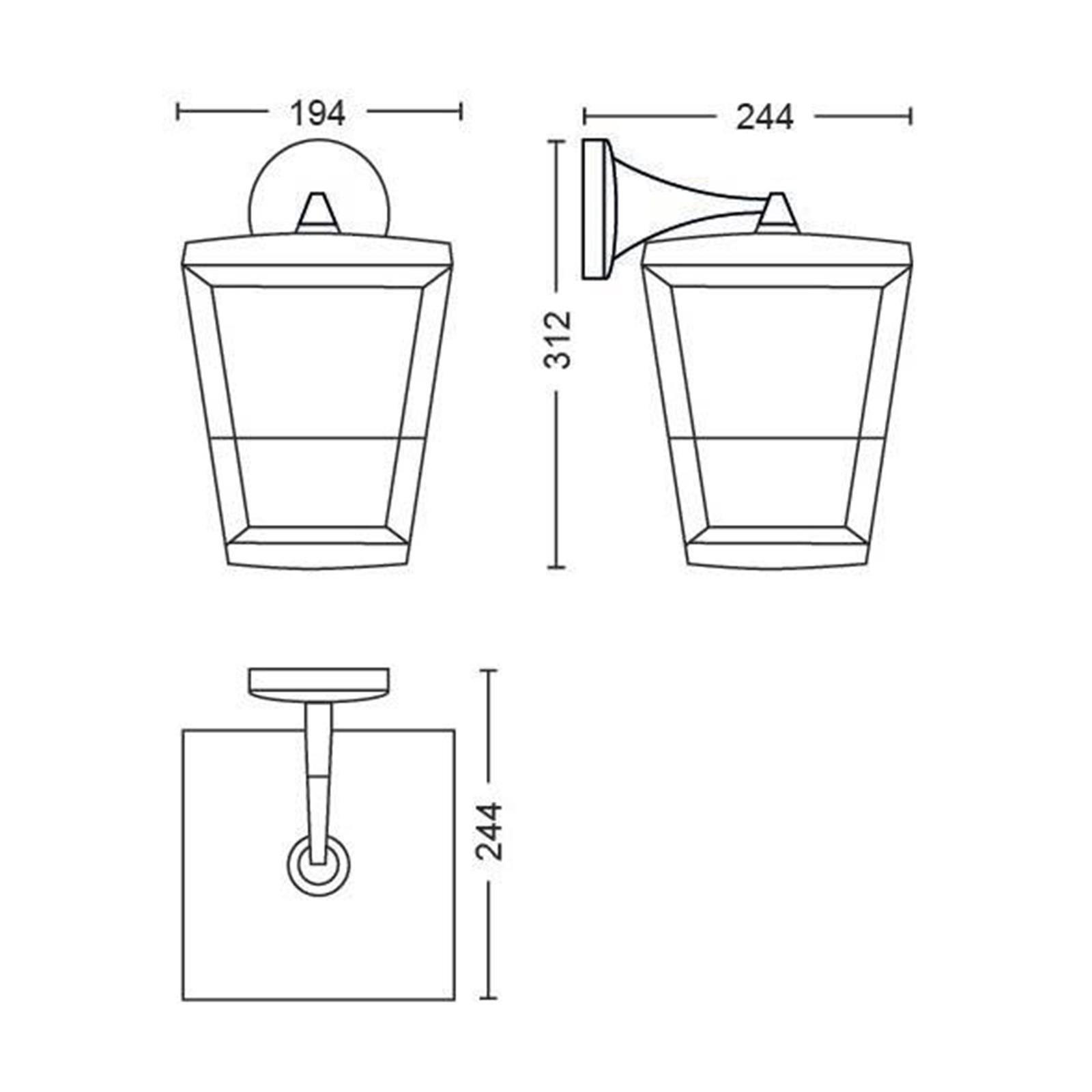 Philips Econic Bahçe Duvar Lambası - 915005732301