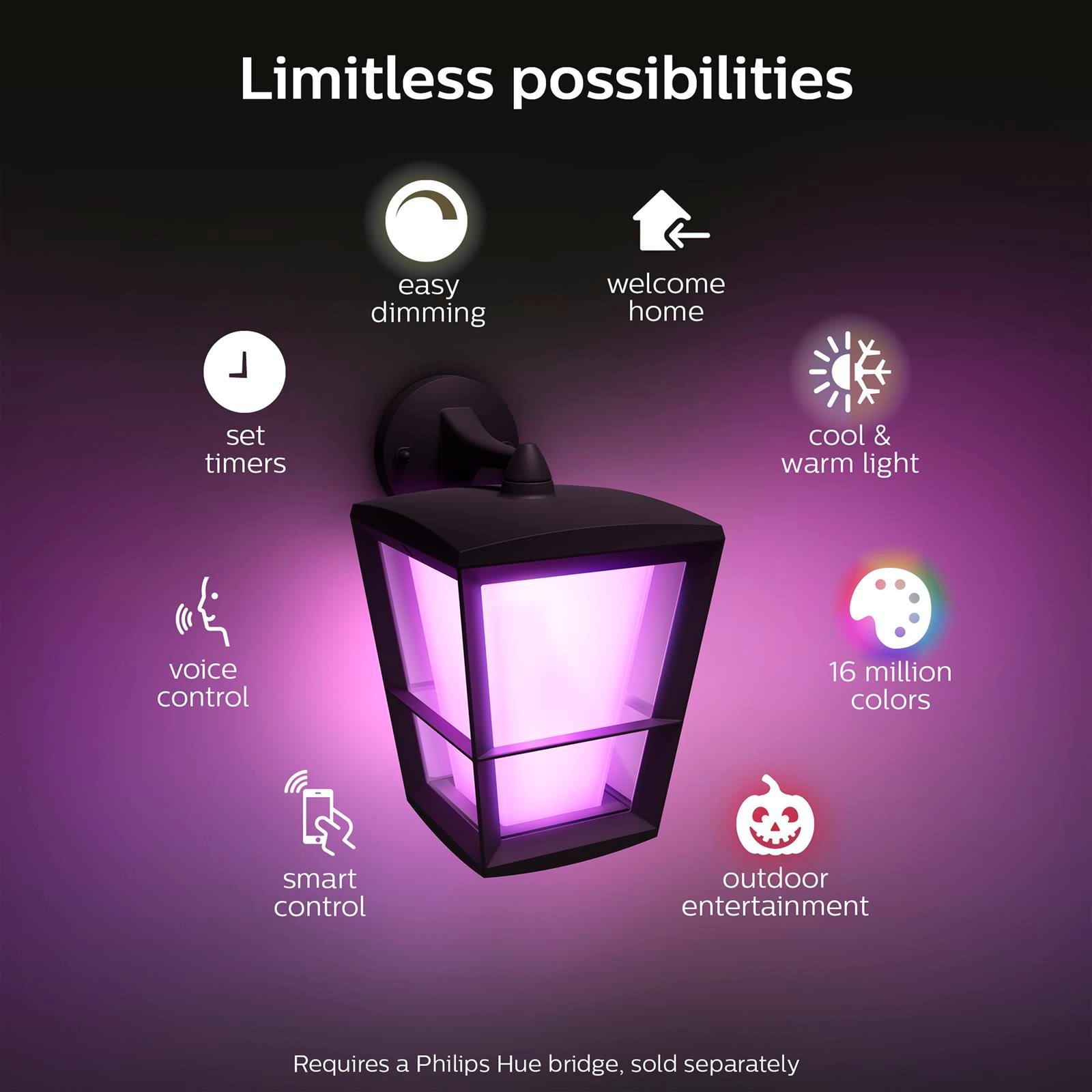 Philips Econic Bahçe Duvar Lambası - 915005732301