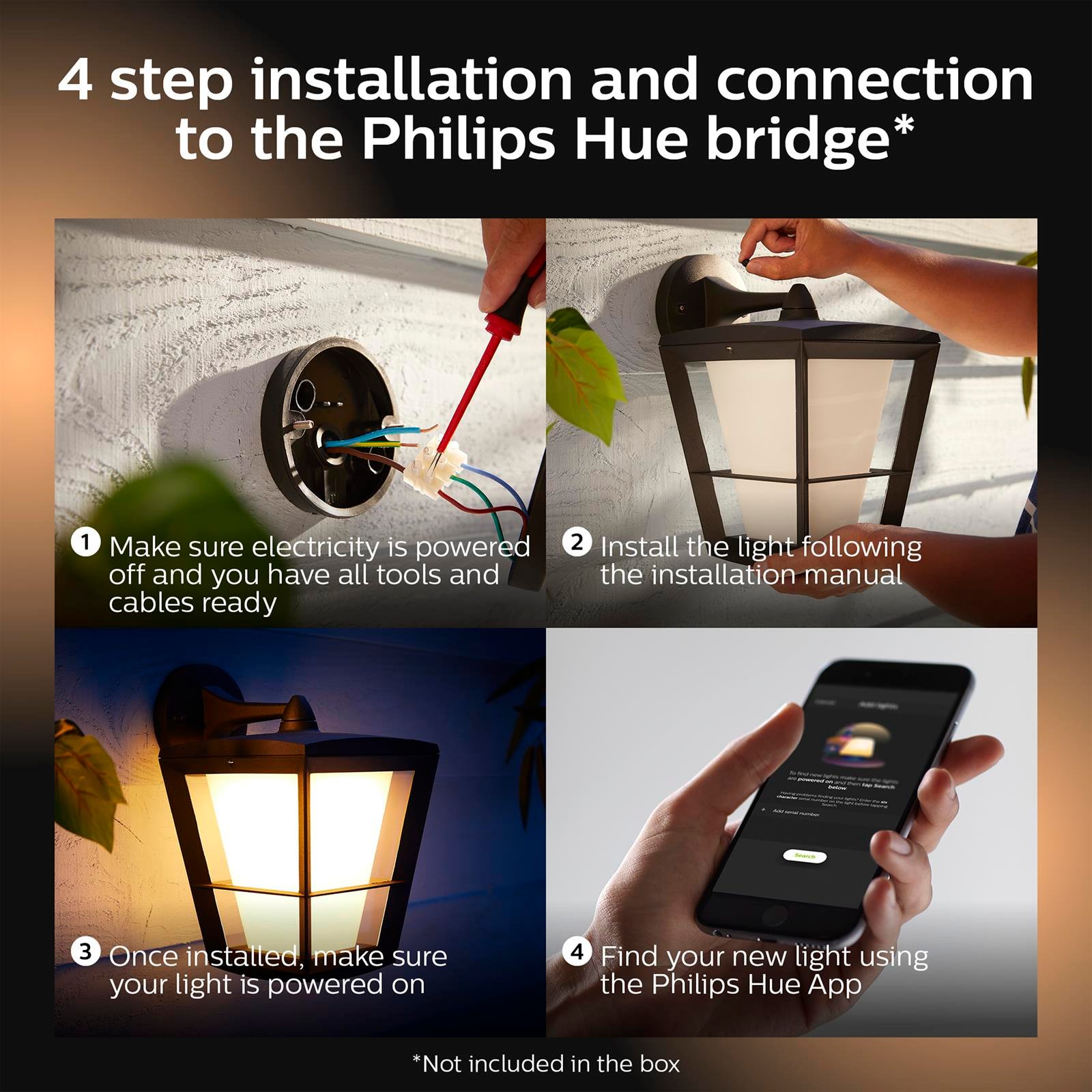 Philips Econic Bahçe Duvar Lambası - 915005732301