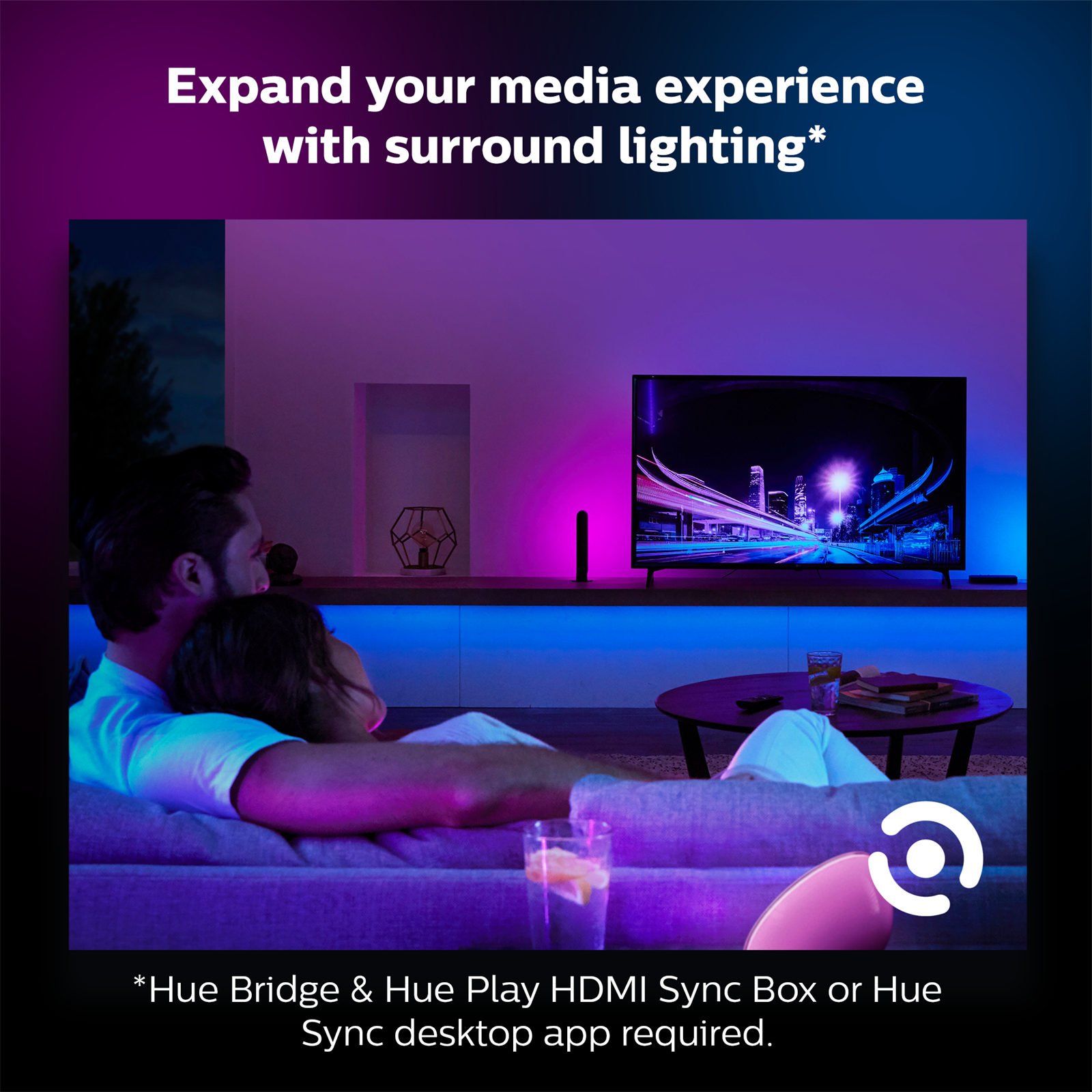 Philips Hue Akll Led Şerit 1 Metre V4 Bluetooth Özellikli, Güç Adaptörü Dahil Değildir.