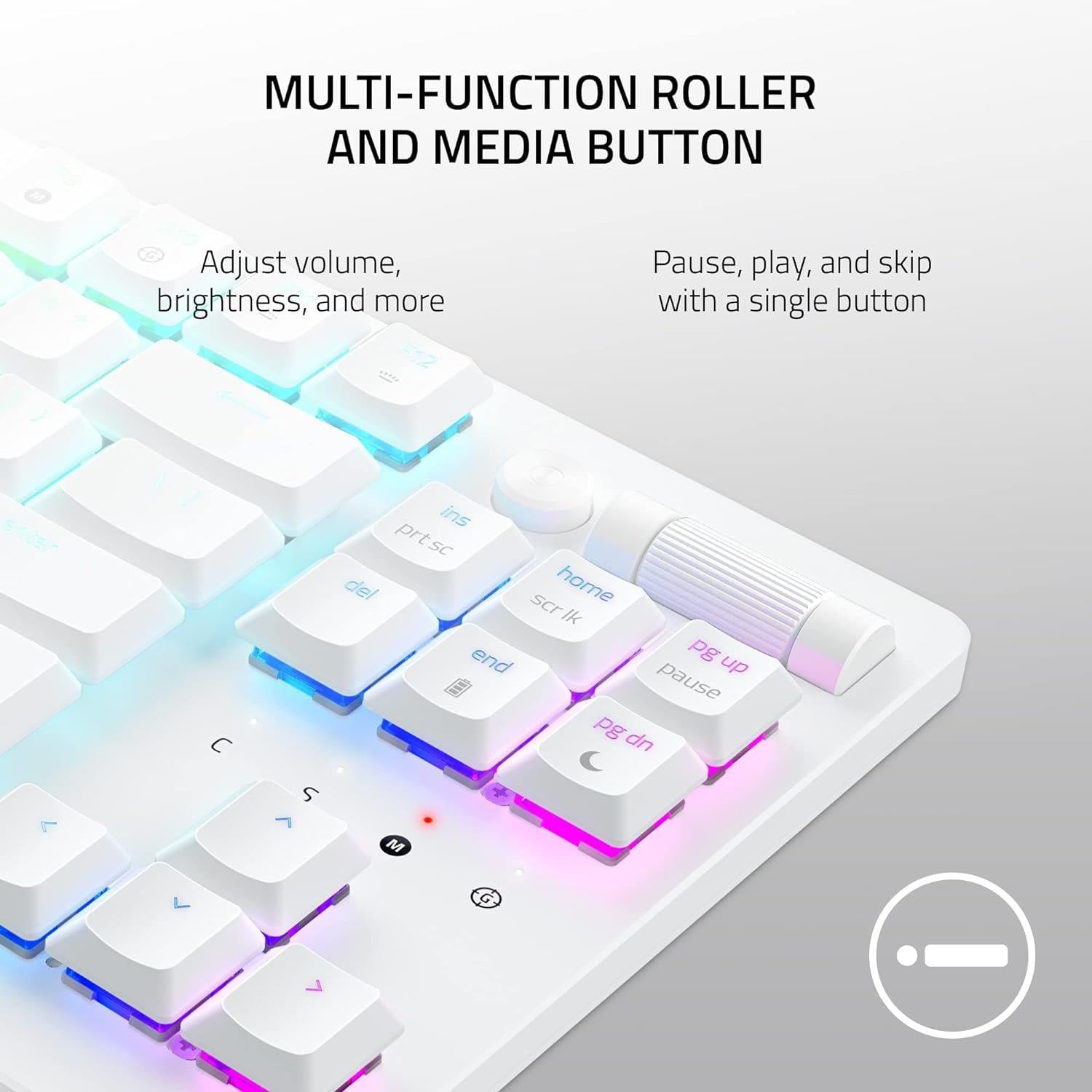 Razer Deathstalker V2 PRO Tenkeyless TKL Optical Red Switch Beyaz Kablosuz Mekanik Gaming Klavye