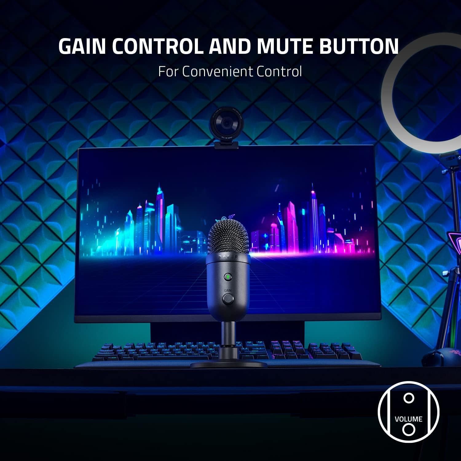 Razer Seiren V2 X Siyah Yayıncı Mikrofonu (RZ19-04050100-R3M1)