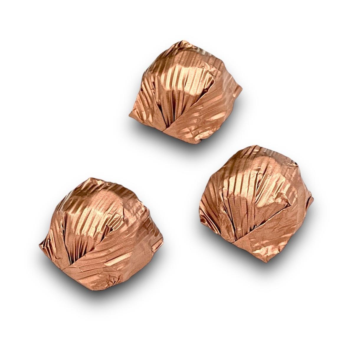 Madlen Bronz Yaldızlı Fındıklı Kristal Çikolata 500 gr