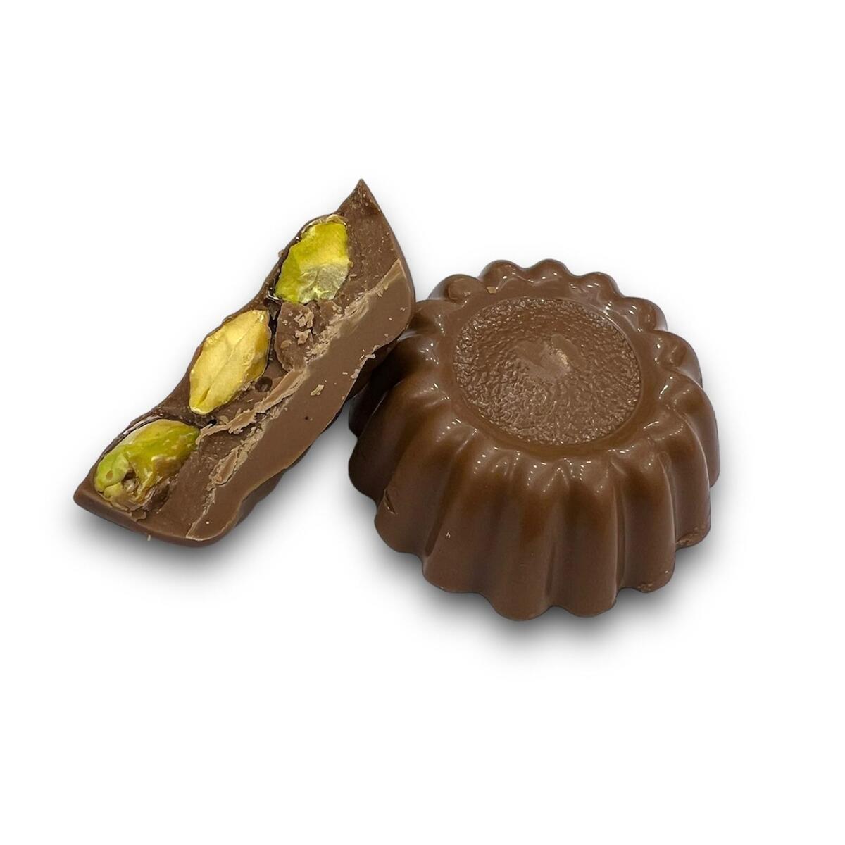 Madlen Yeşil Yaldızlı Fıstıklı Çiçek Baton  500 gr