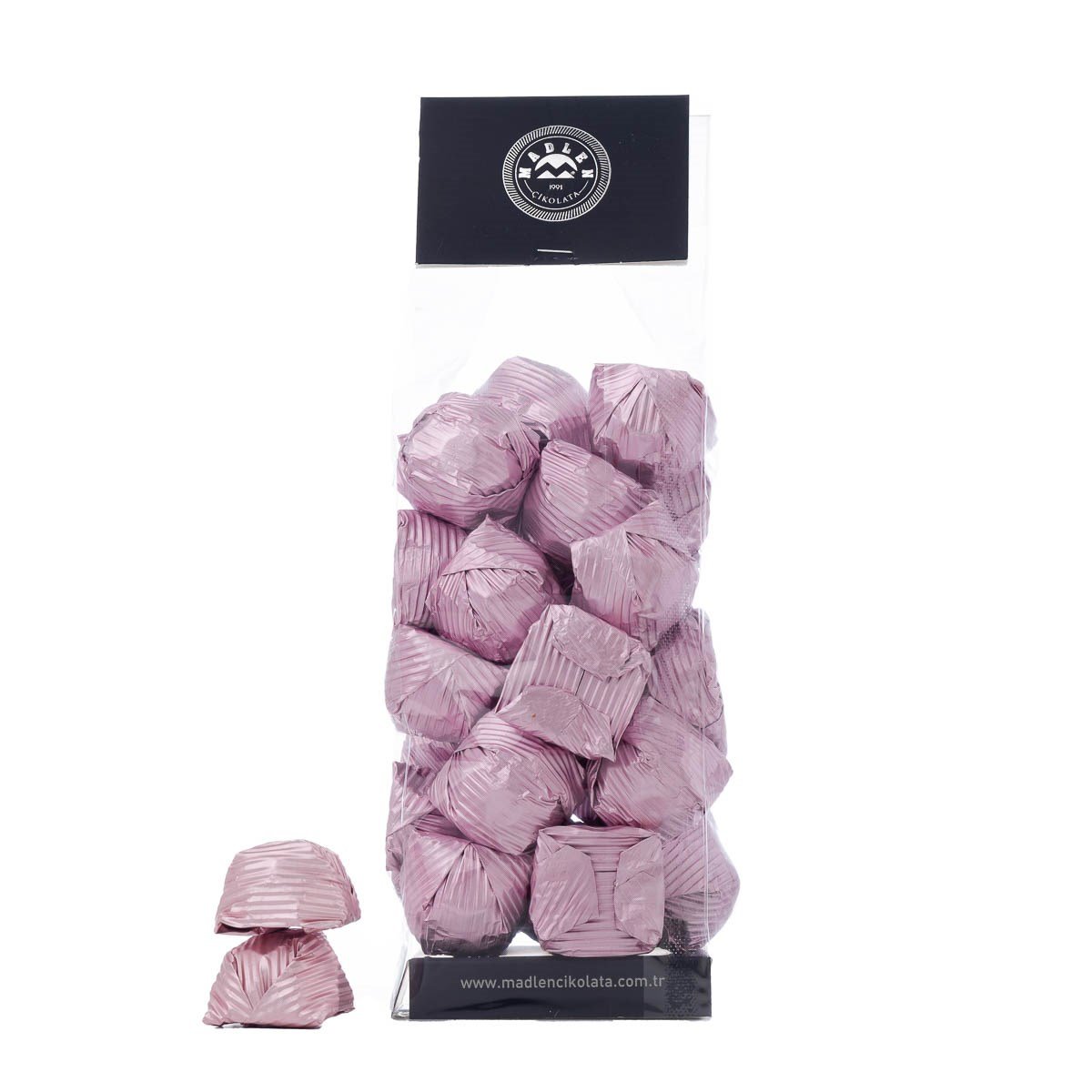 Pembe Yaldızlı Fındıklı Kristal Çikolata