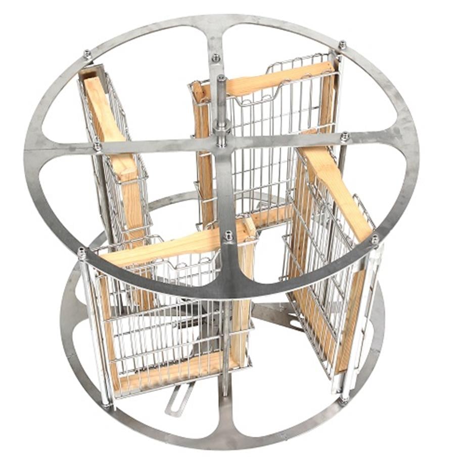 4 Çerçeveli Yatarlı Bal Süzme Makinesi Tam Otomatik AISI 304