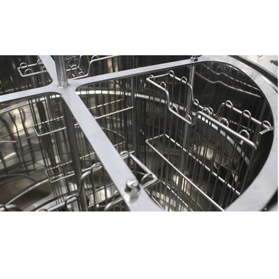 4 Çerçeveli Yatarlı Bal Süzme Makinesi Tam Otomatik AISI 304