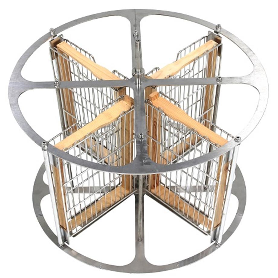 4 Çerçeveli Yatarlı Bal Süzme Makinesi Tam Otomatik AISI 304