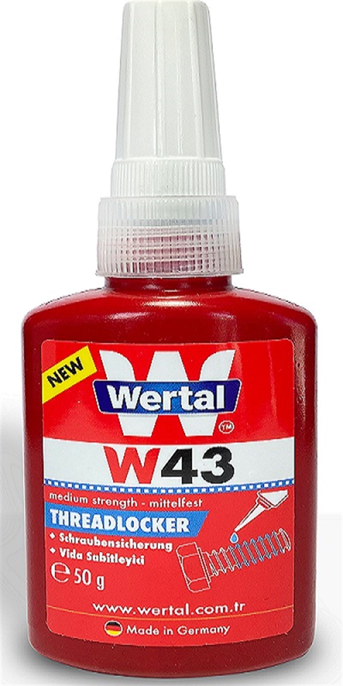 WERTAL VİDA SABİTLEYİCİ ORTA MUKAVEMET 50 G