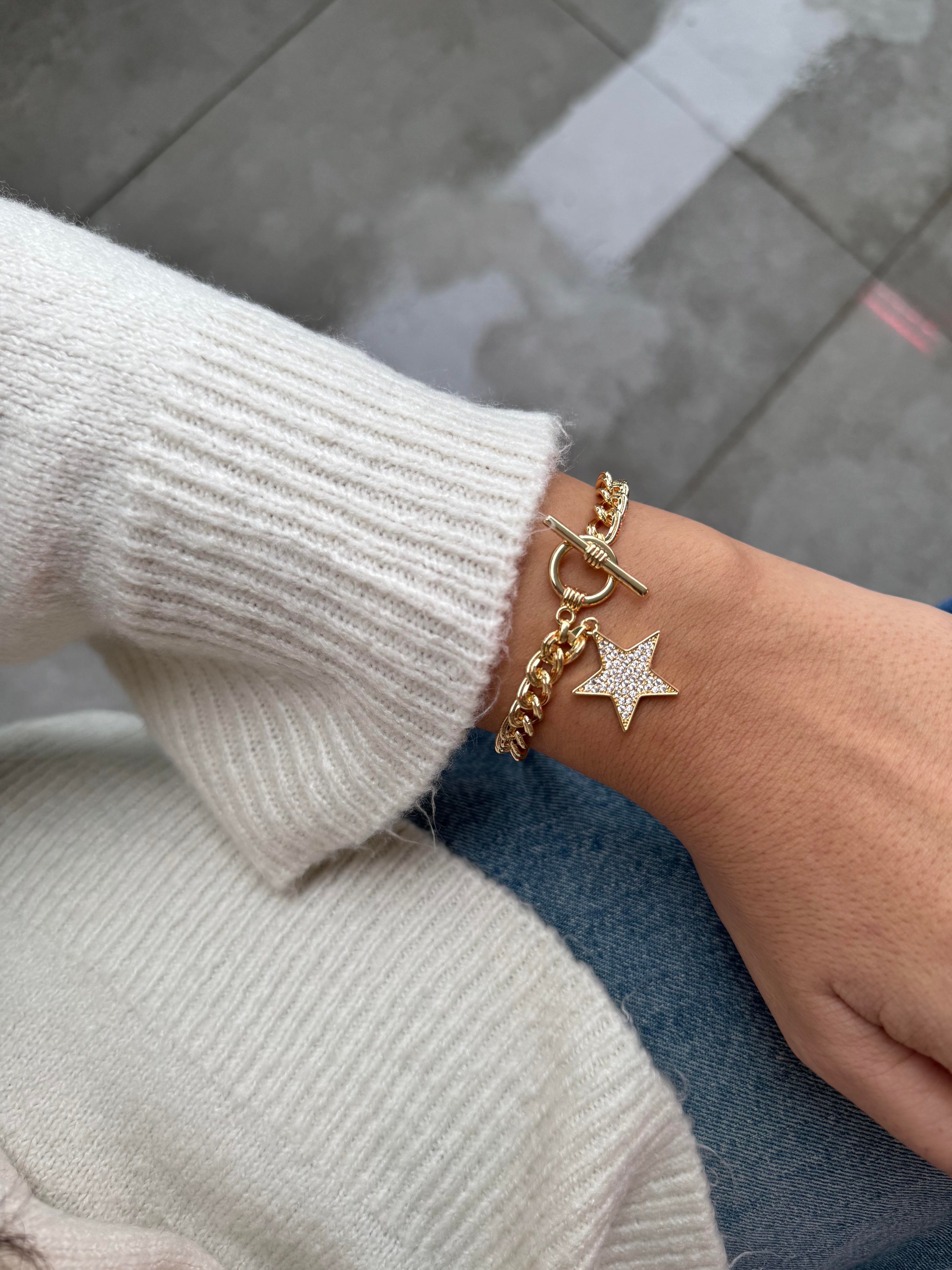 14k altın rengi vip yeni sezon bileklik 32