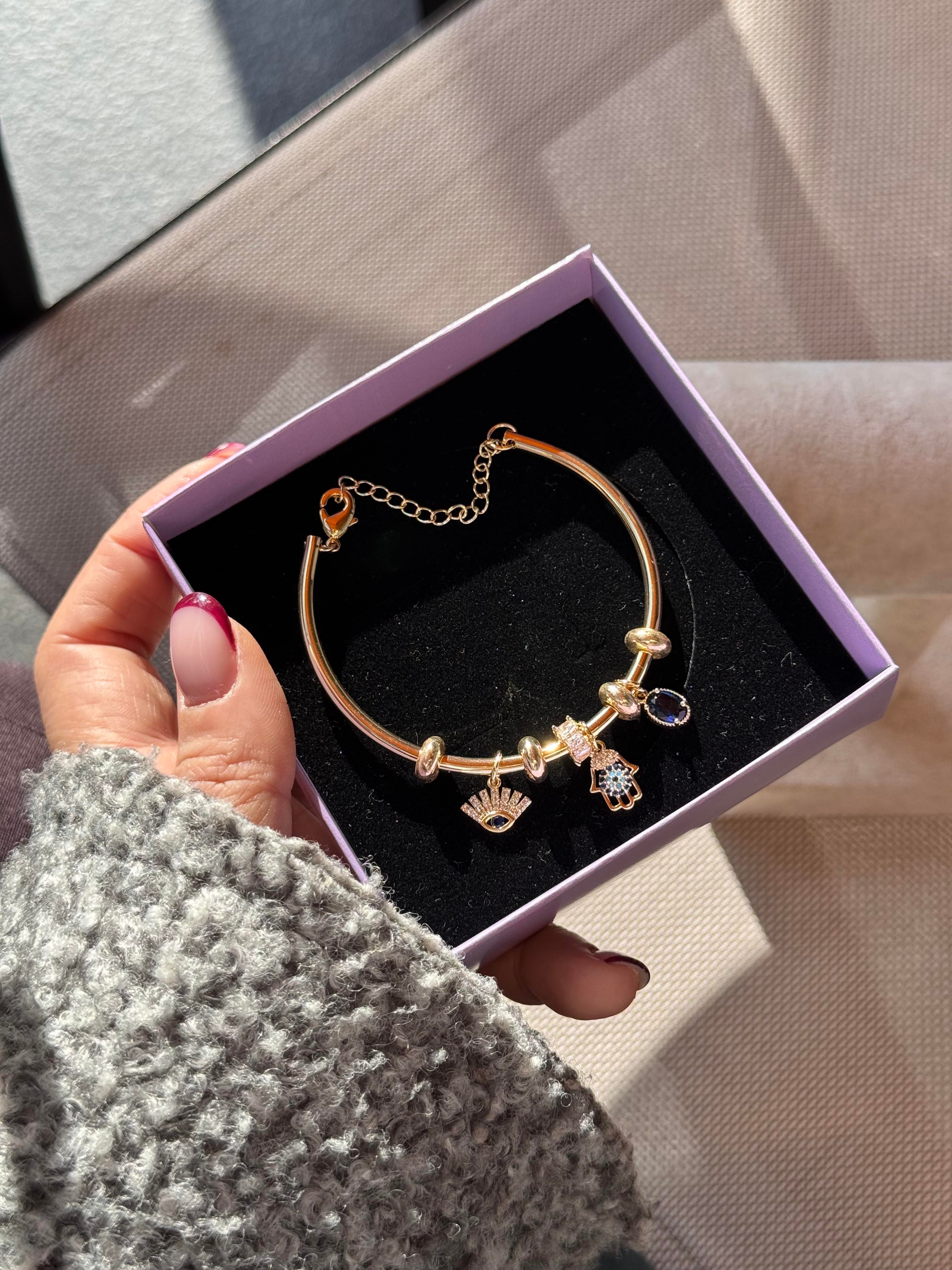 14k charmlı bileklik