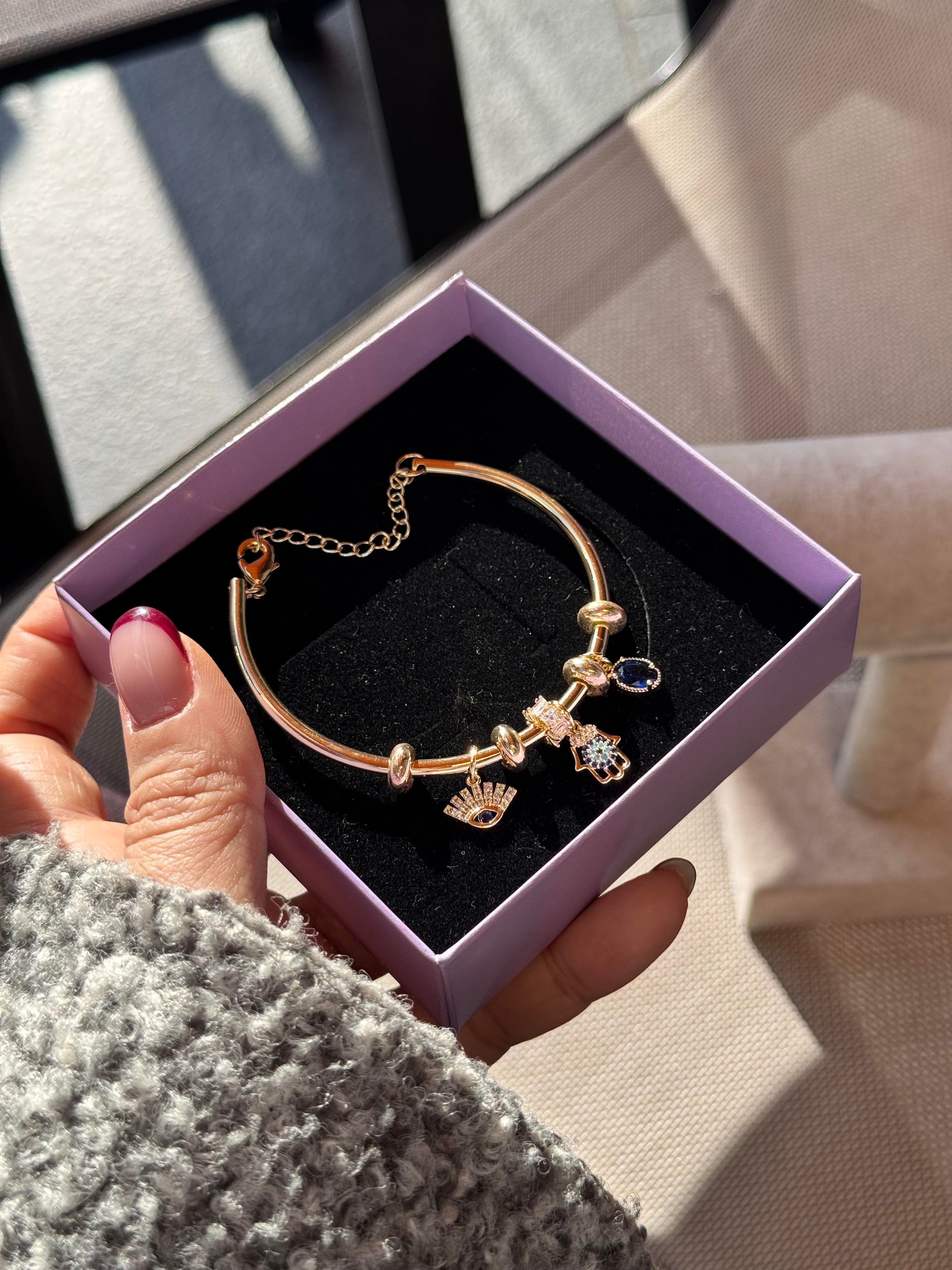 14k charmlı bileklik