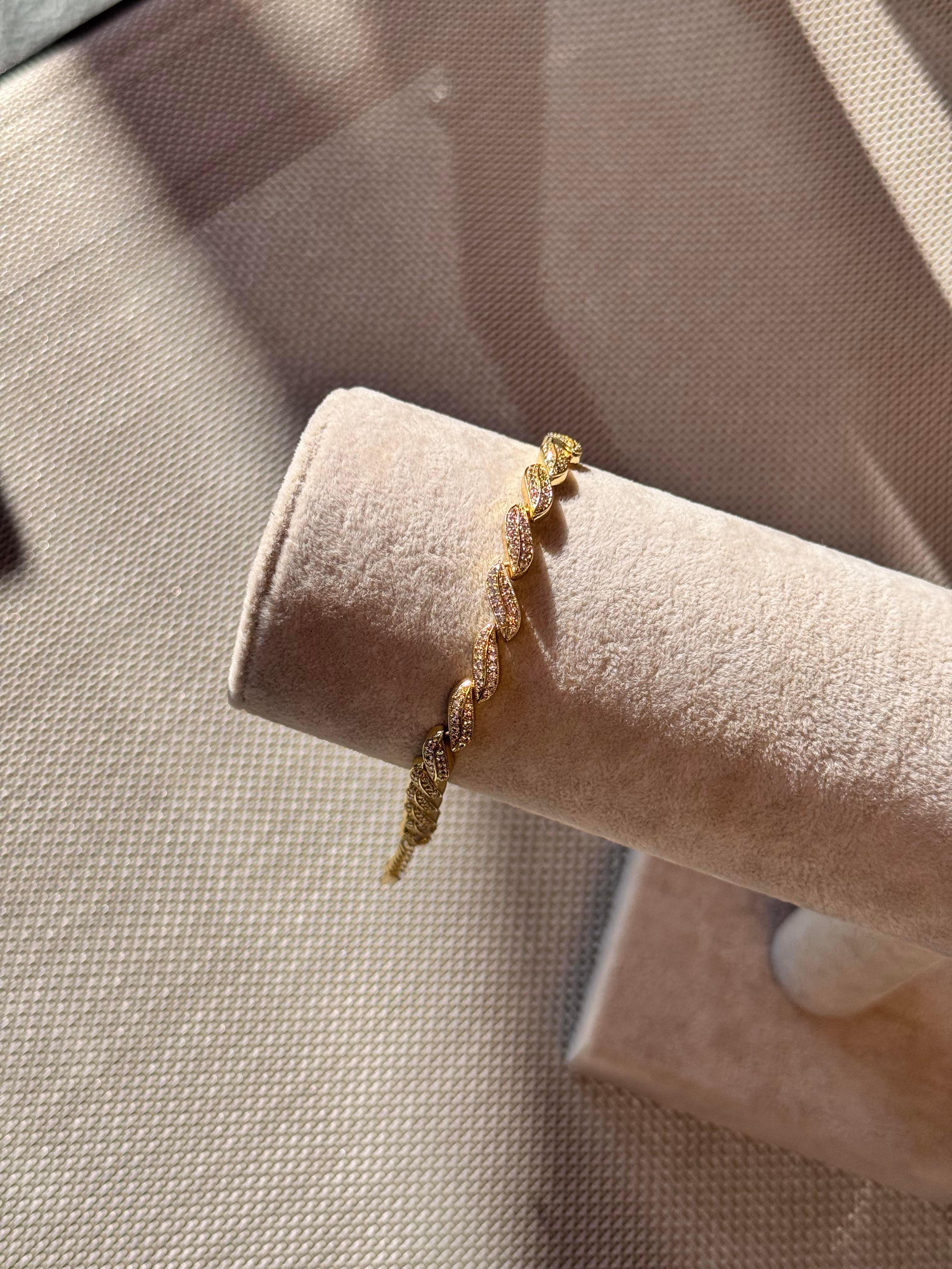 14k damla görünümlü bileklik