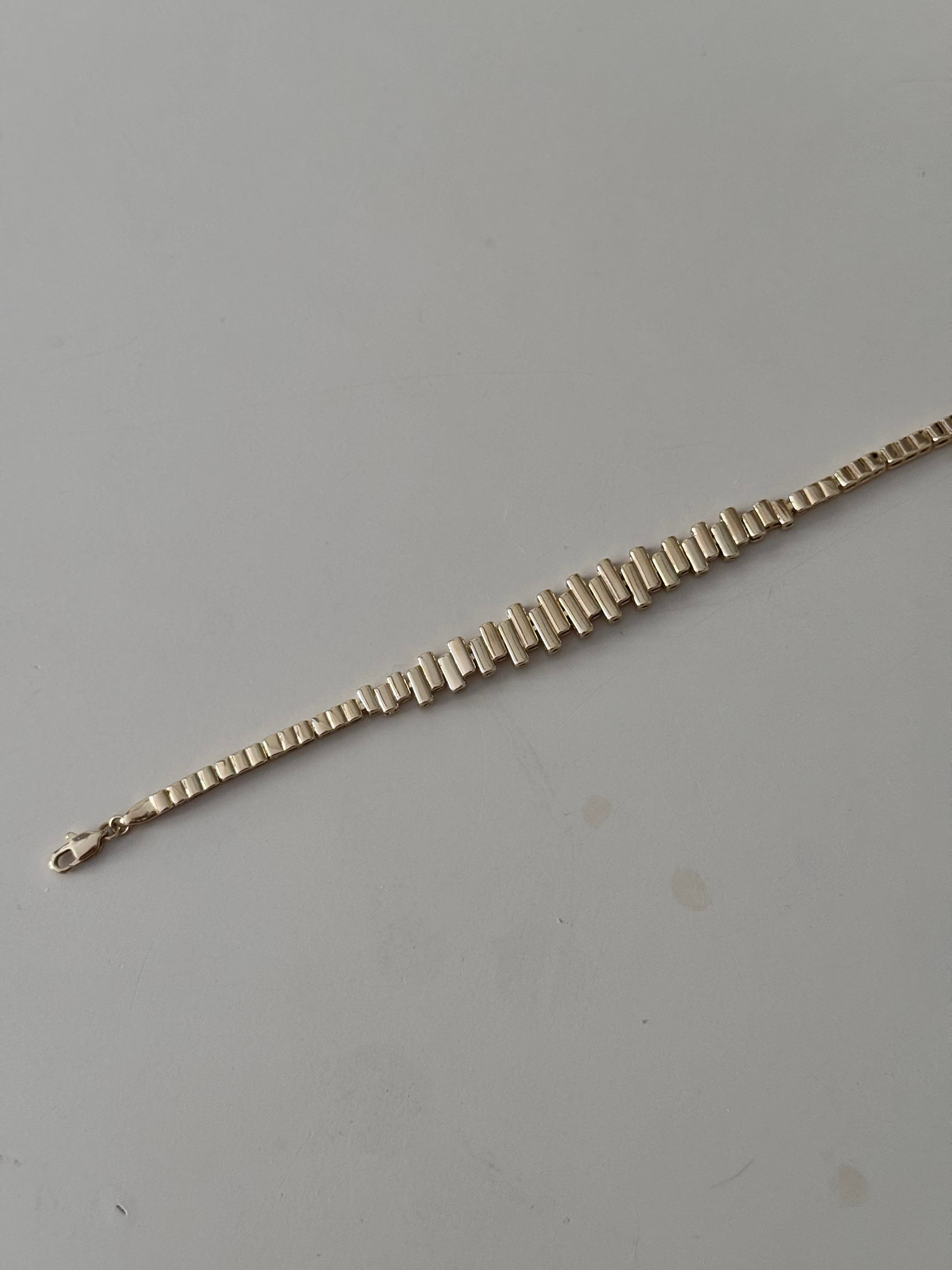 14k düz gold çizgi bileklik
