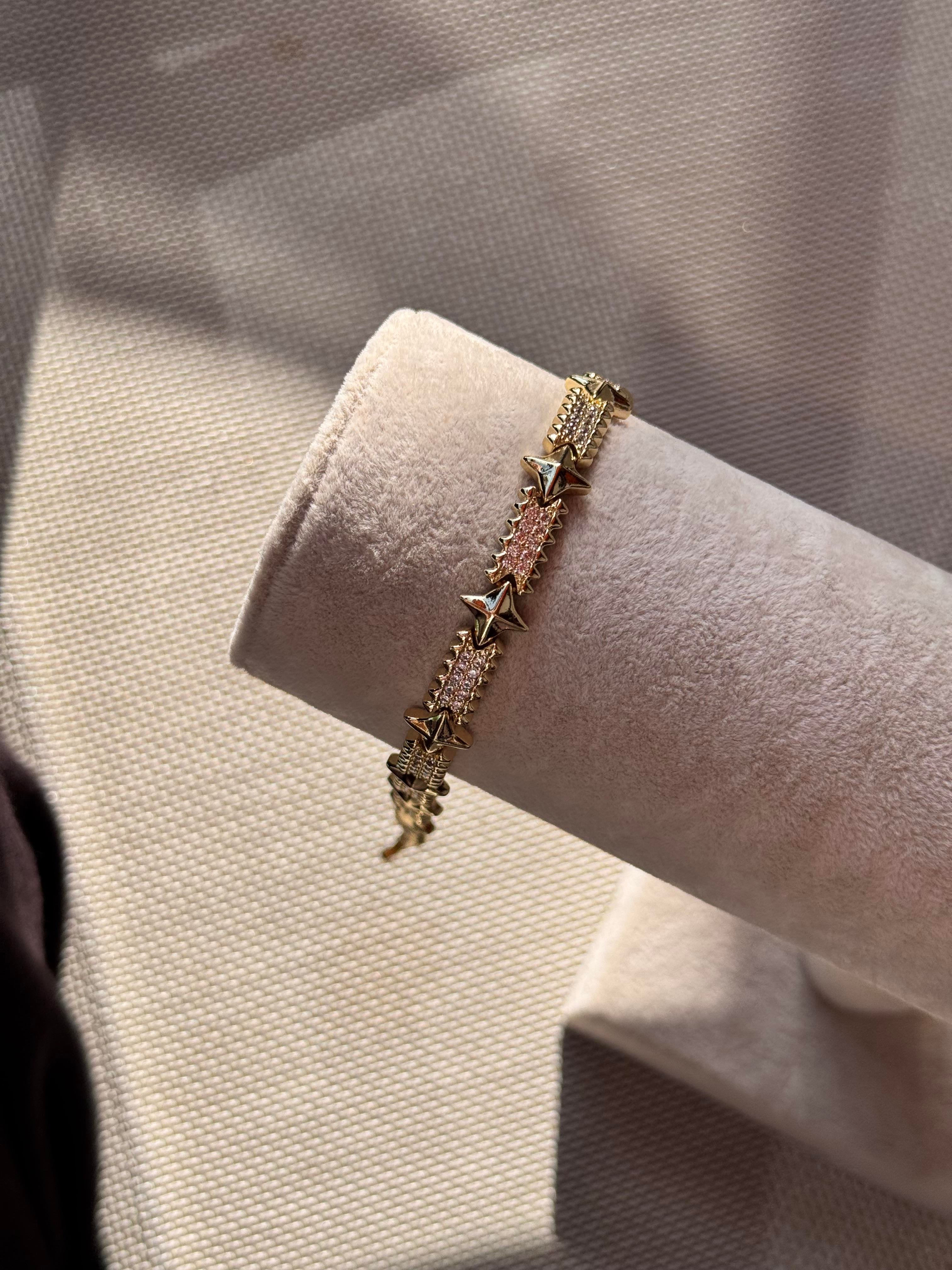 14k taşlı marka bileklik