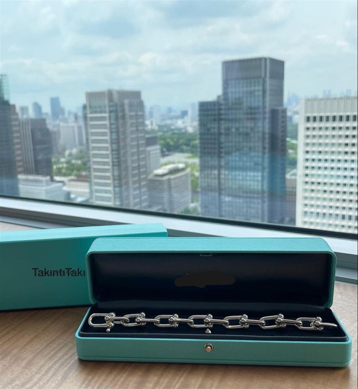 Gümüş İç İçe Geçmeli Marka Bileklik