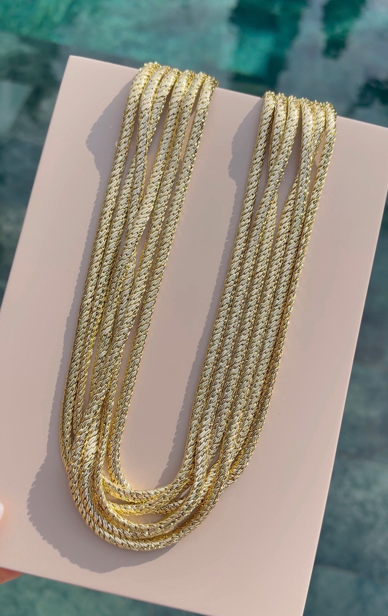 Hasır gold Kolye ( 60cm)