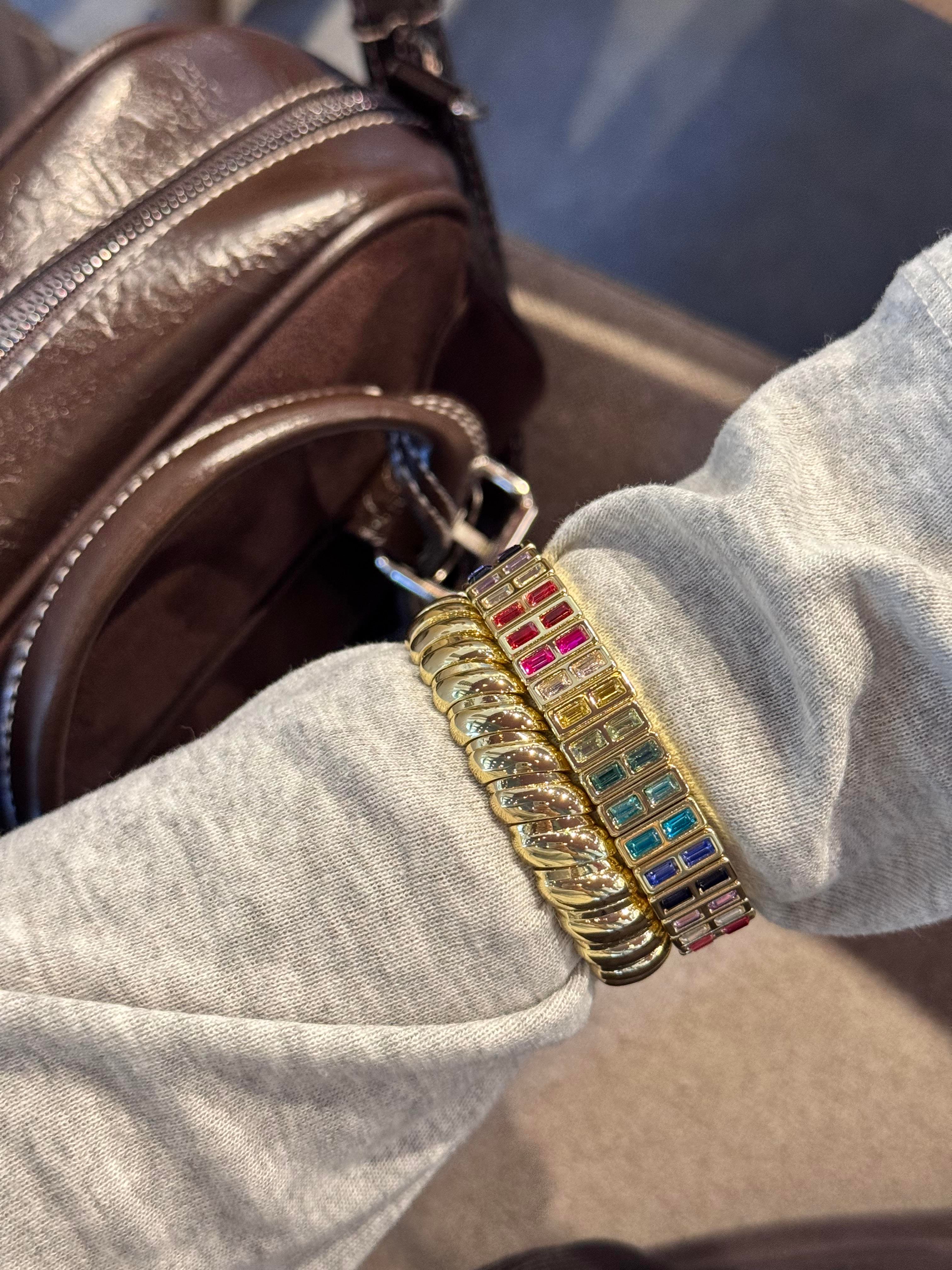 İkili taşlı Bileklik seti