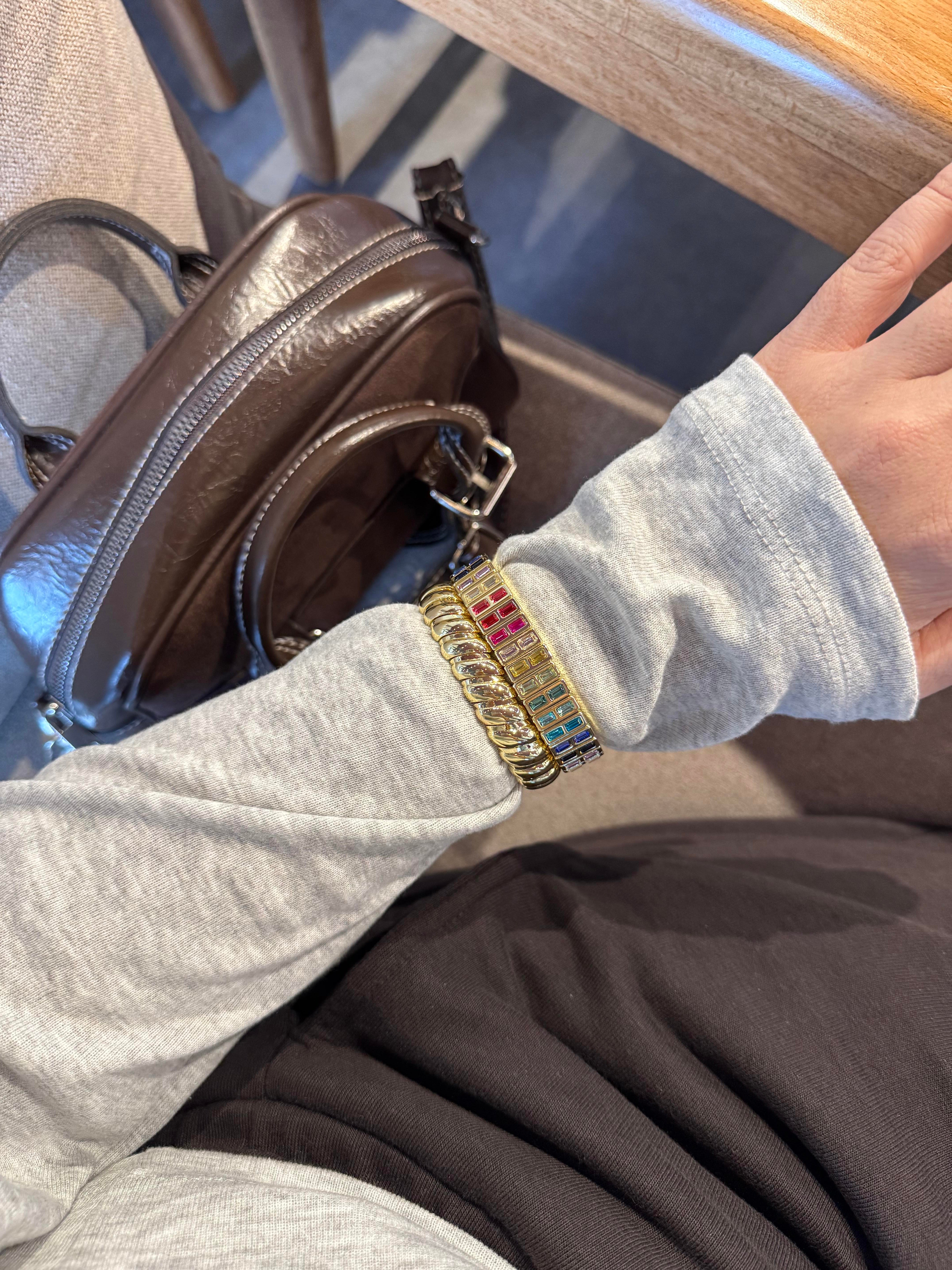 İkili taşlı Bileklik seti