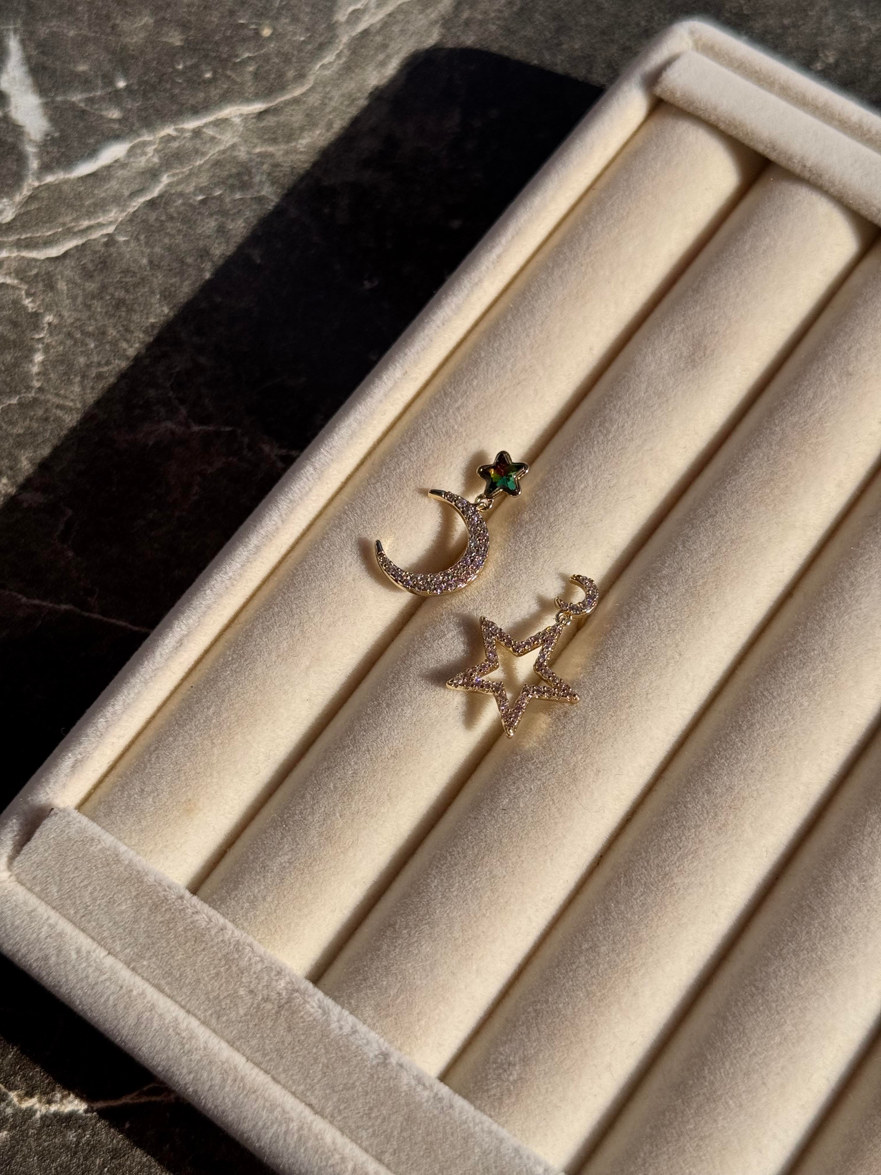 Özel Seri ay yıldız Küpe