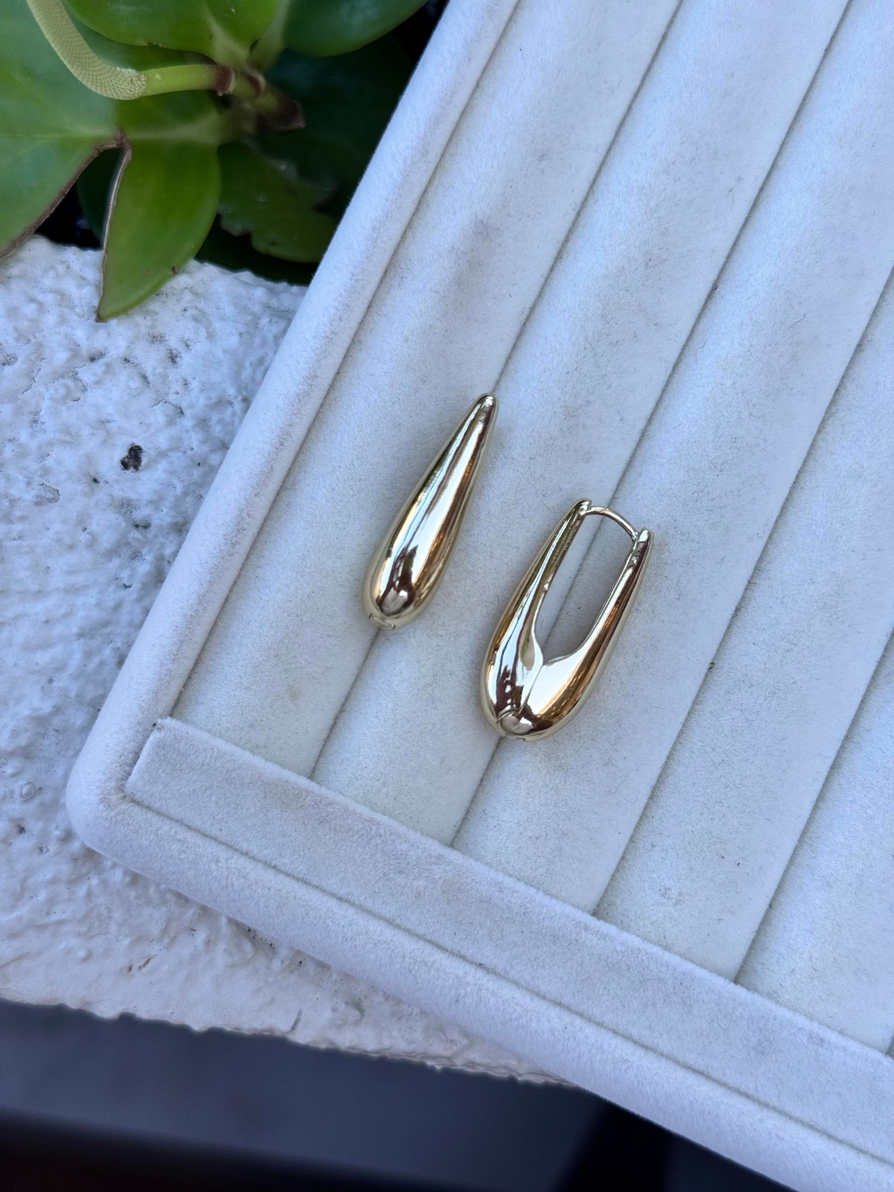 Özel Seri Gold Damla Küpe