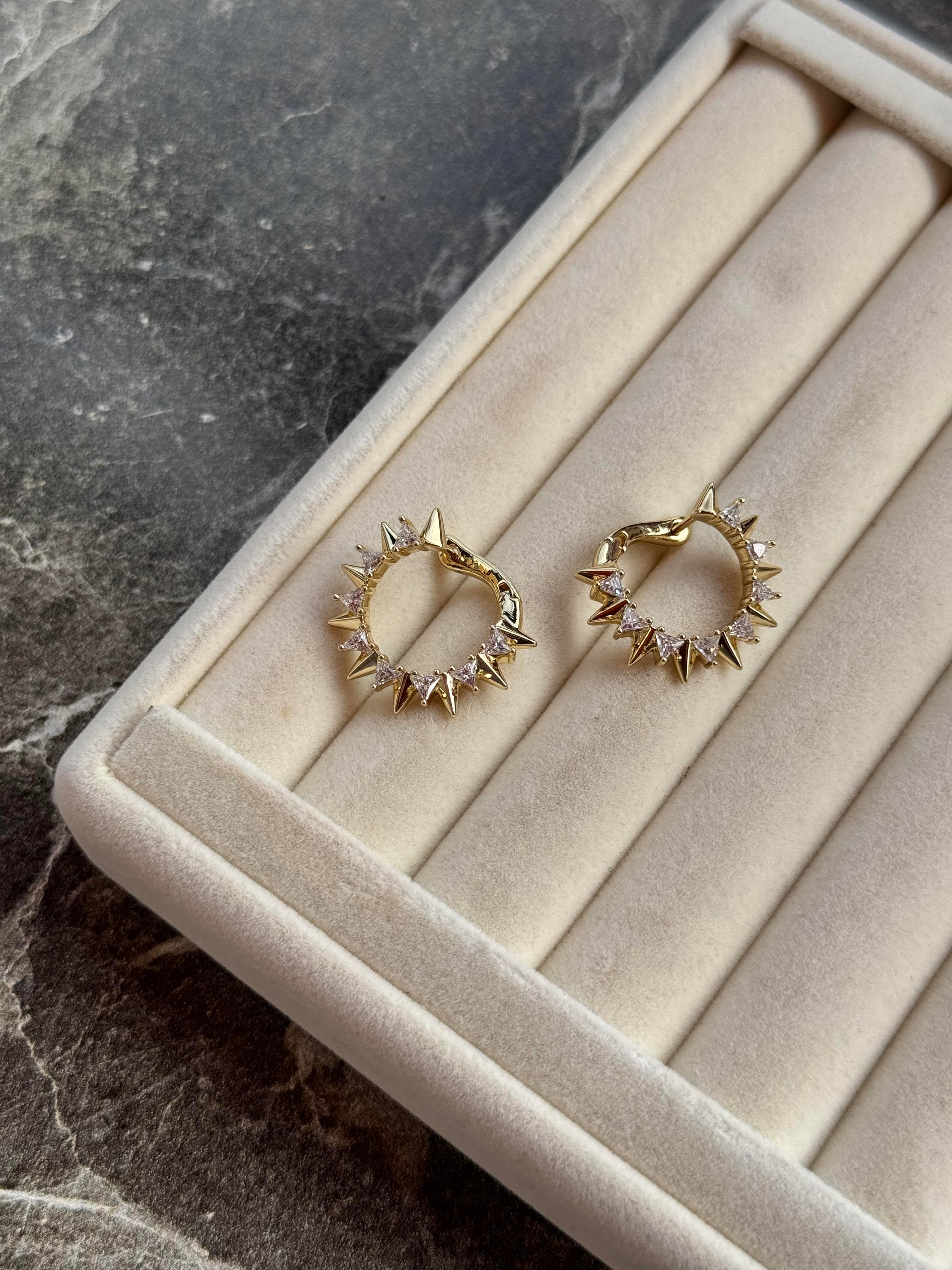 Özel Seri oval güneş küpe