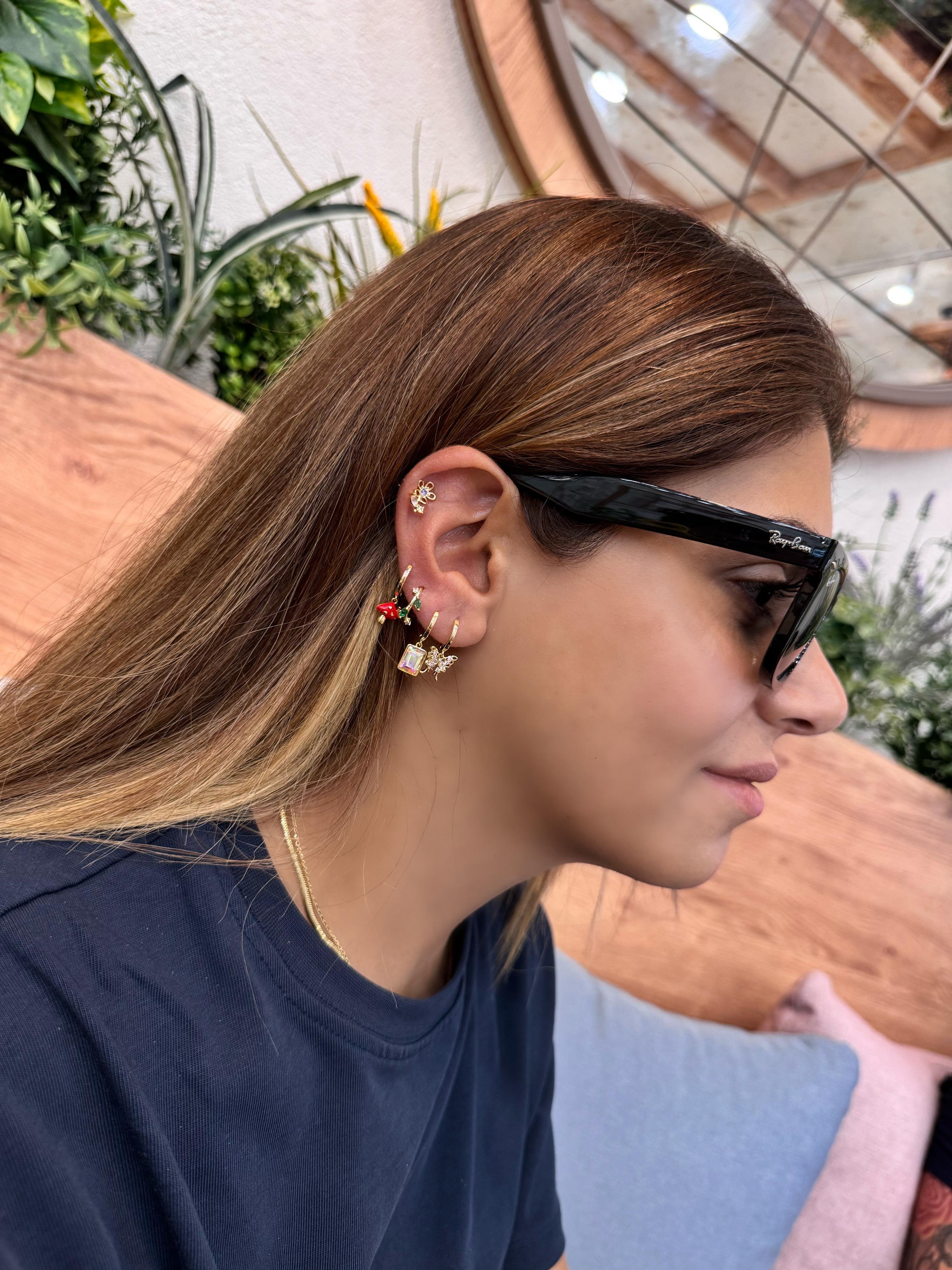 Özel Seri Renkli Altılı Set Küpe