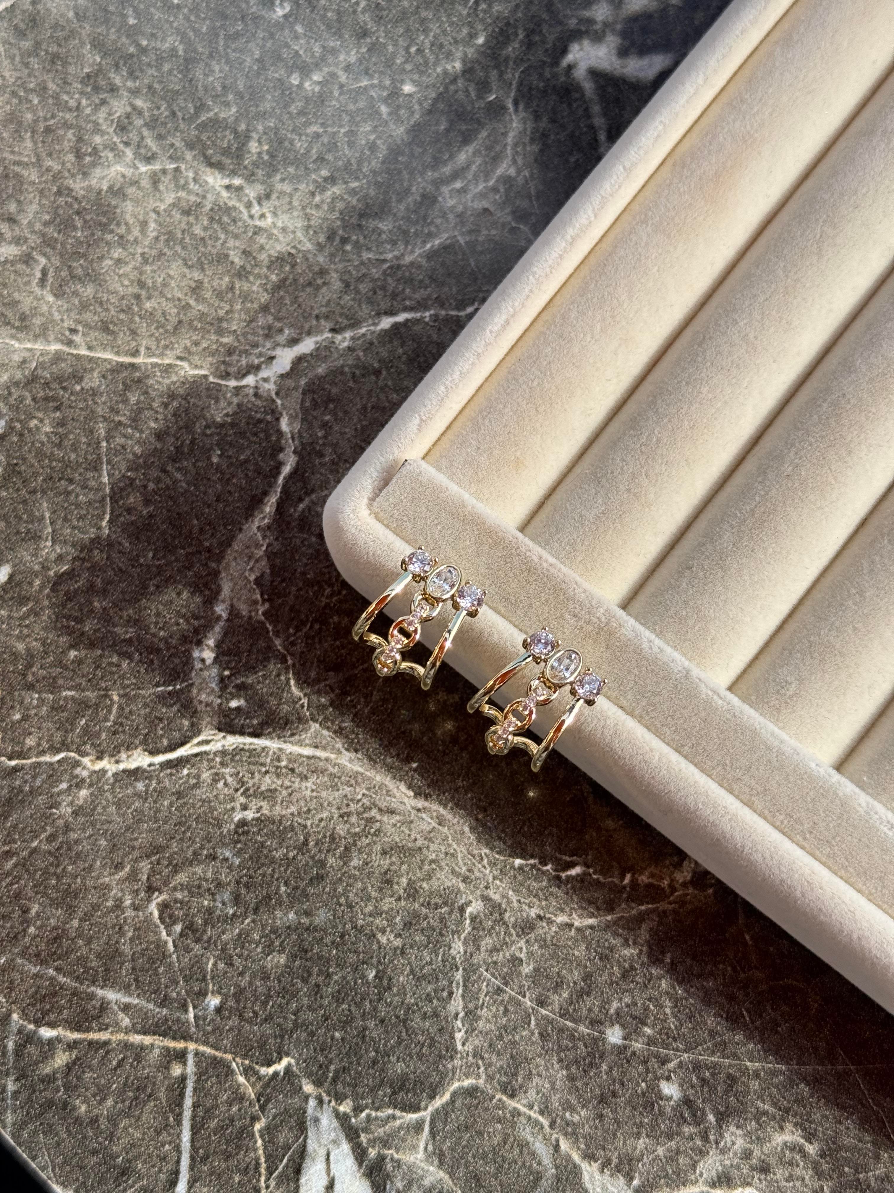 Özel Seri üçlü Küpe