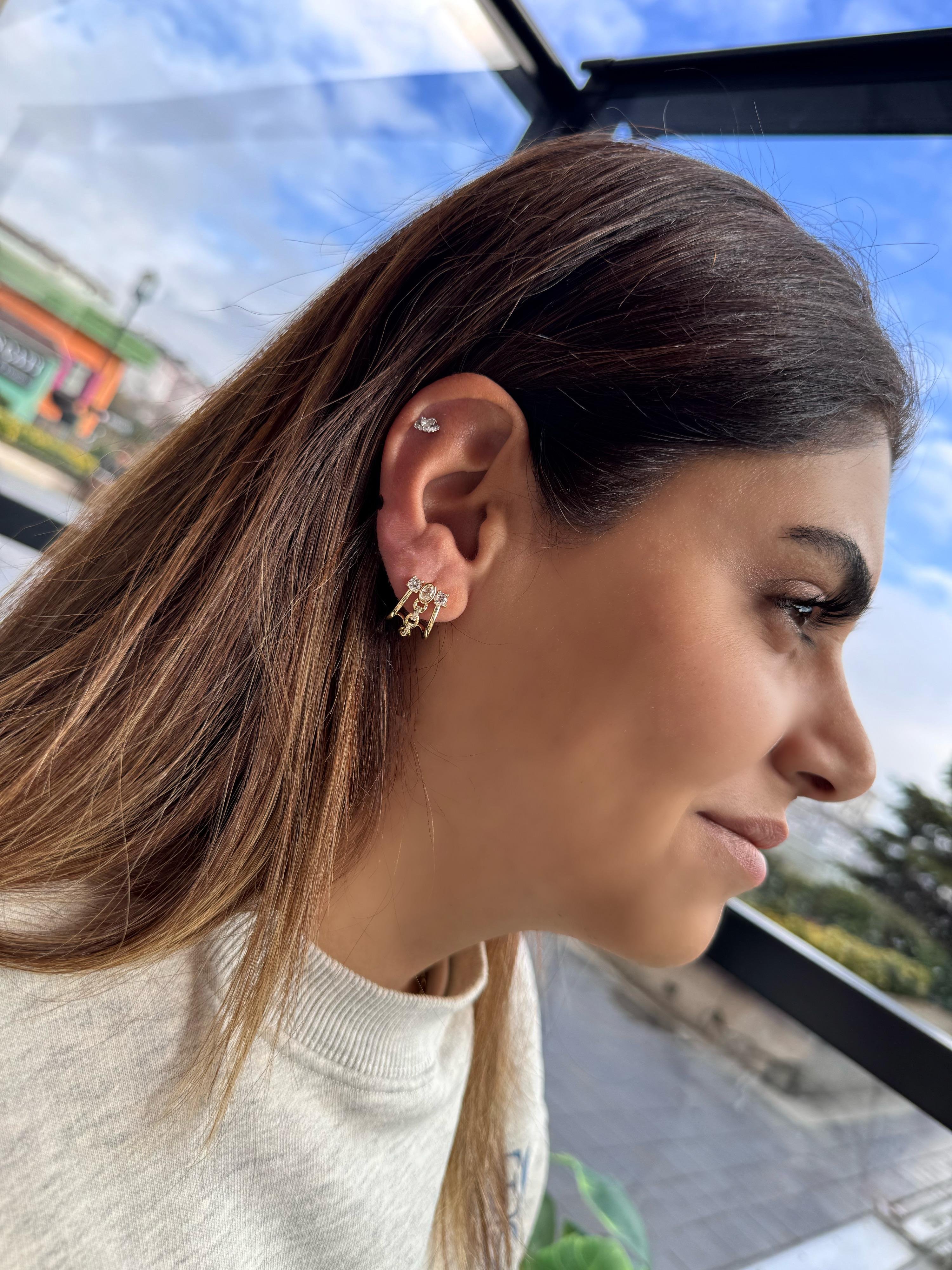 Özel Seri üçlü Küpe