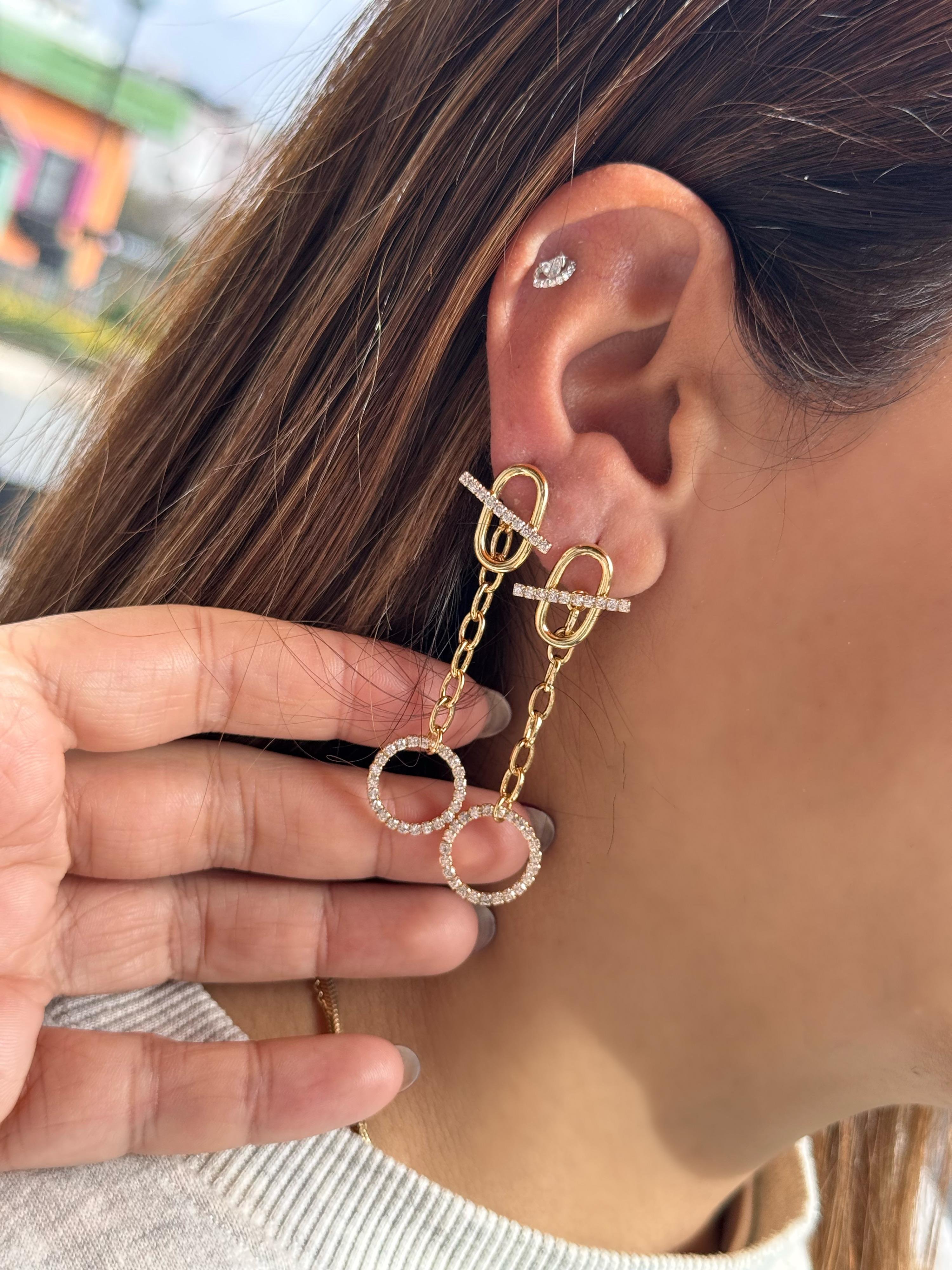 Özel Seri uzun tasarım küpe