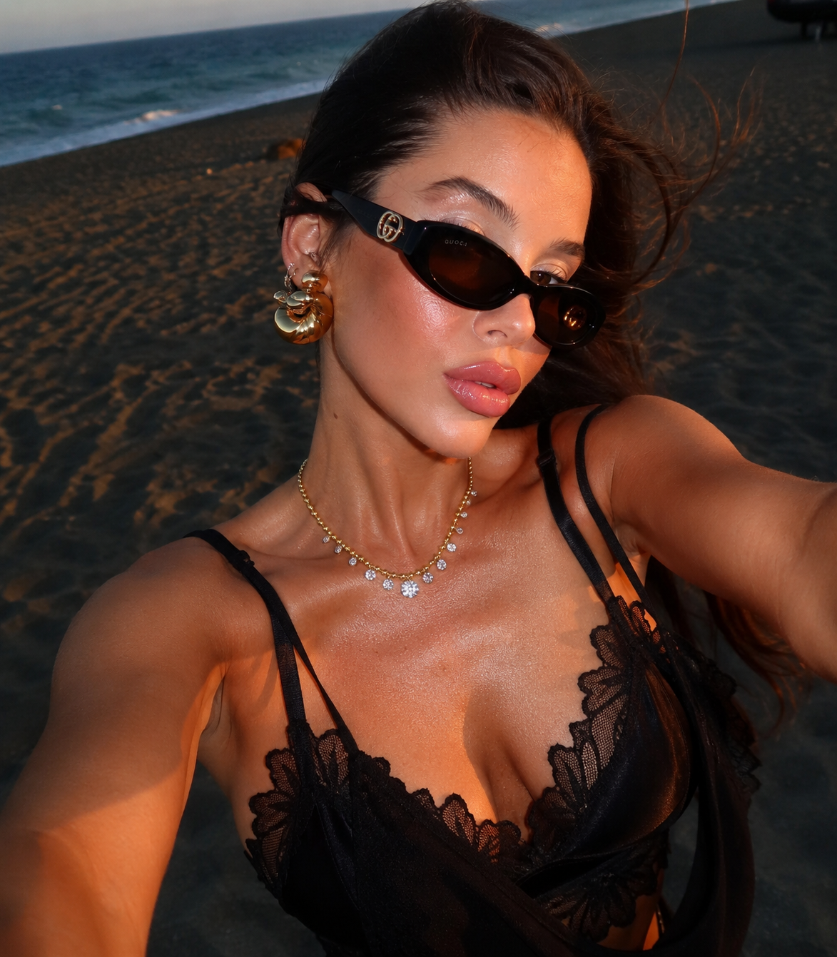 Zircon taşlı su yolu kolye