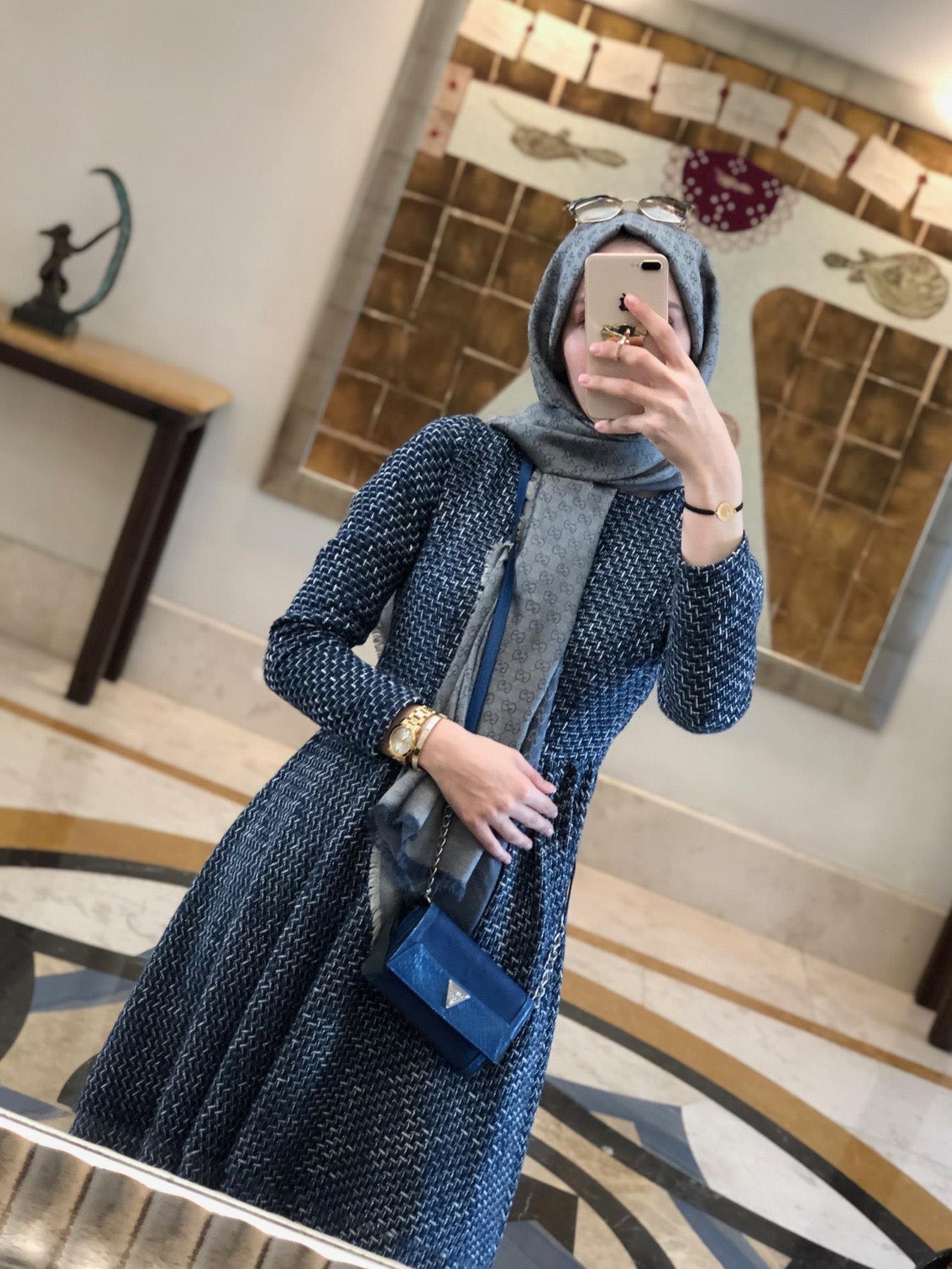 LACİVERT TÜVİT ELBİSE