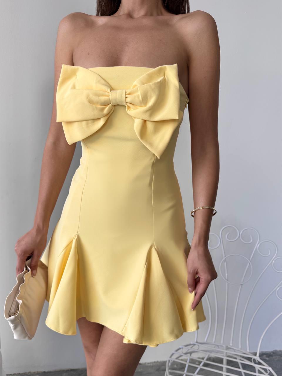 Aide Fiyonk Detay Mini Elbise | 