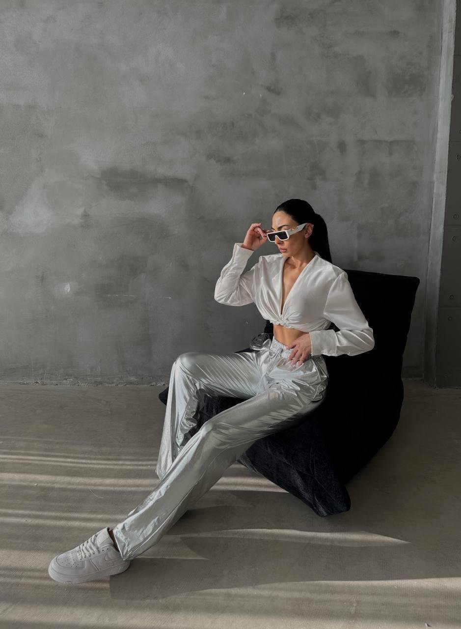 Amilya Silver Pantolon