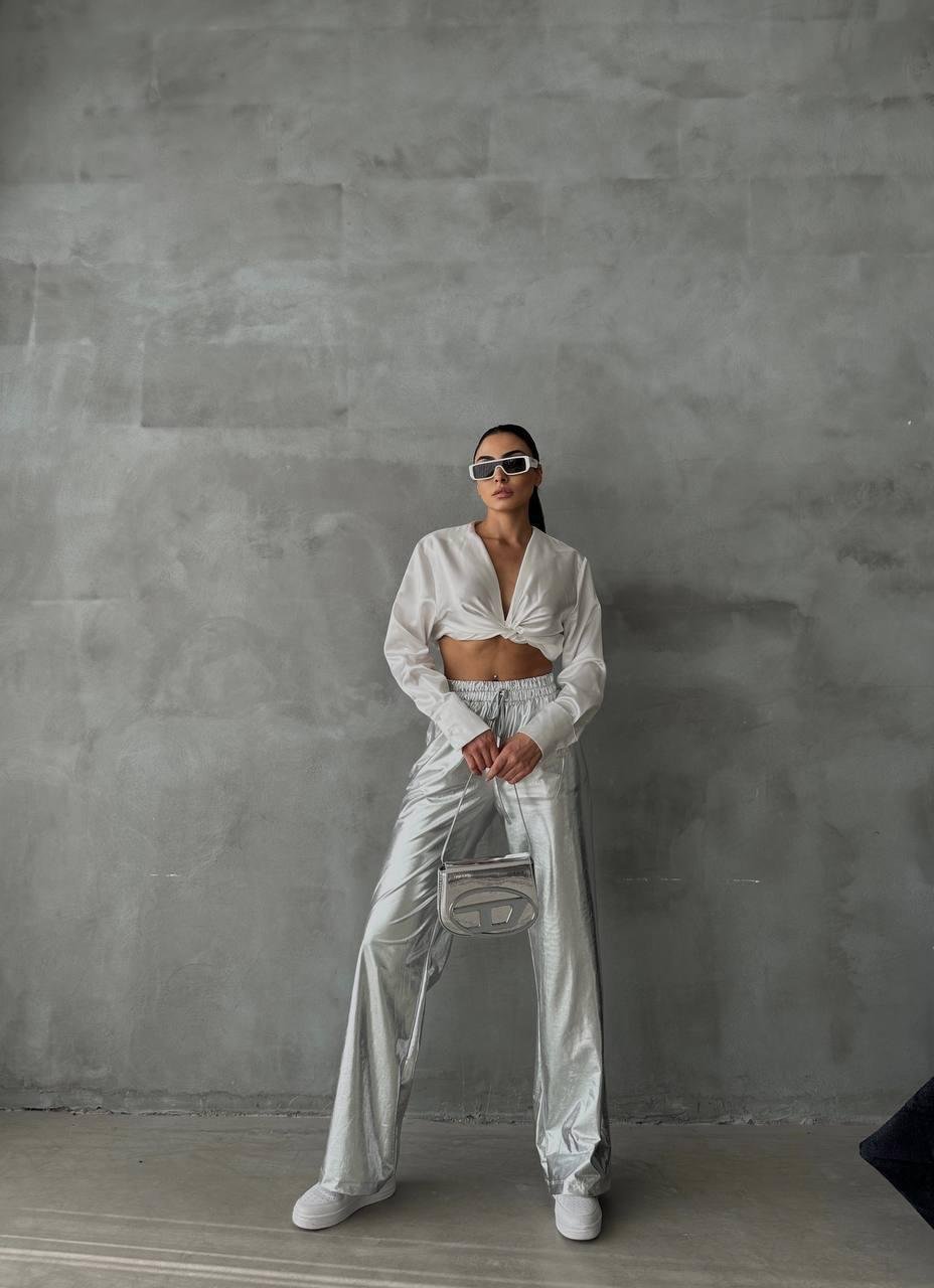 Amilya Silver Pantolon