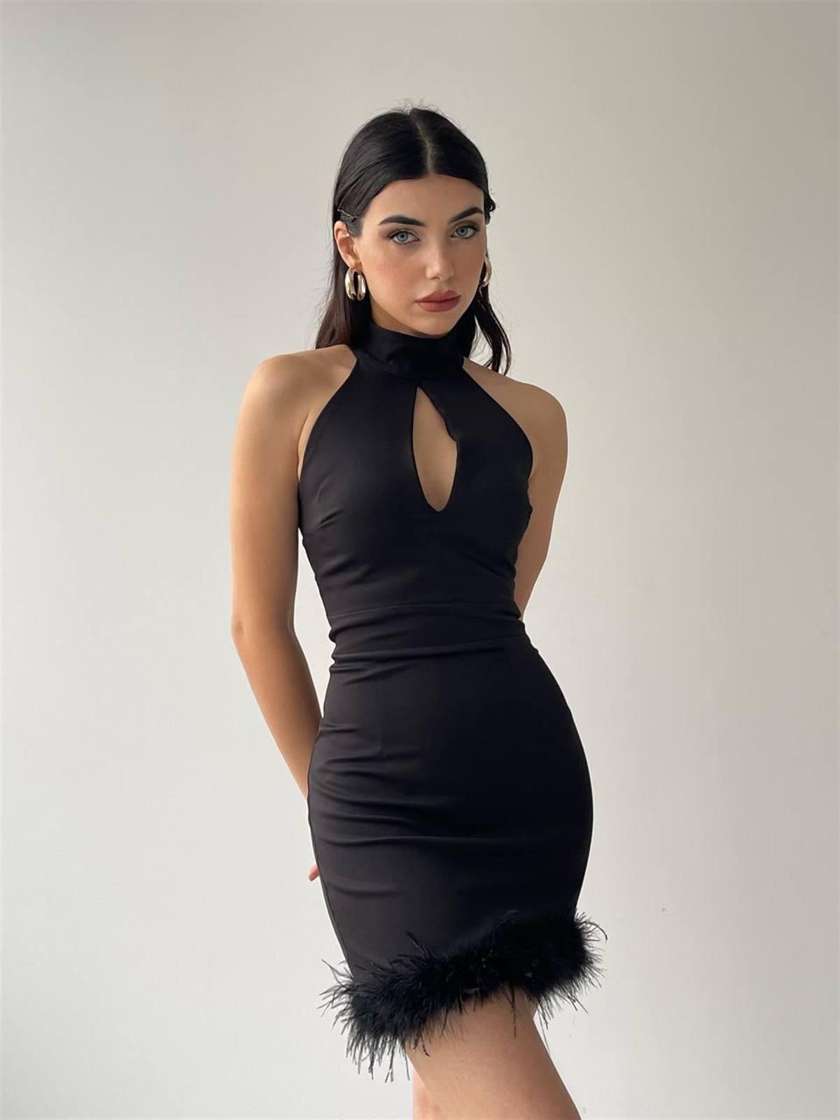 DAMLA DEKOLTELİ ELBİSE 