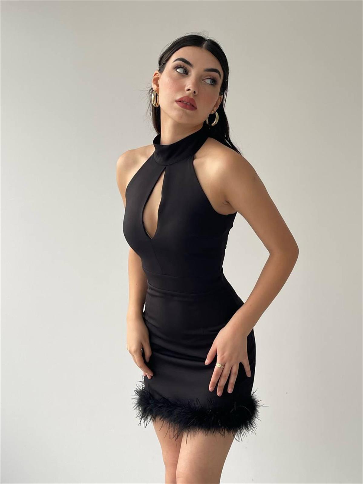 DAMLA DEKOLTELİ ELBİSE 