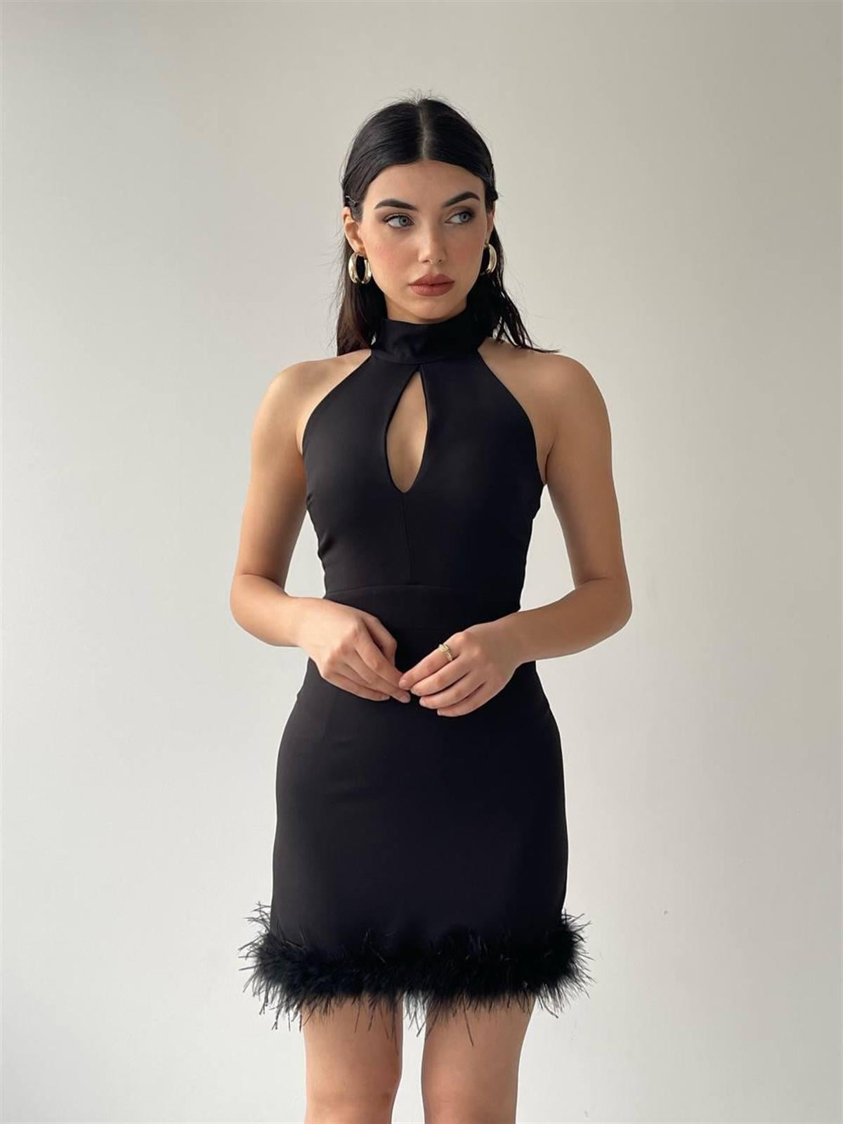 DAMLA DEKOLTELİ ELBİSE 