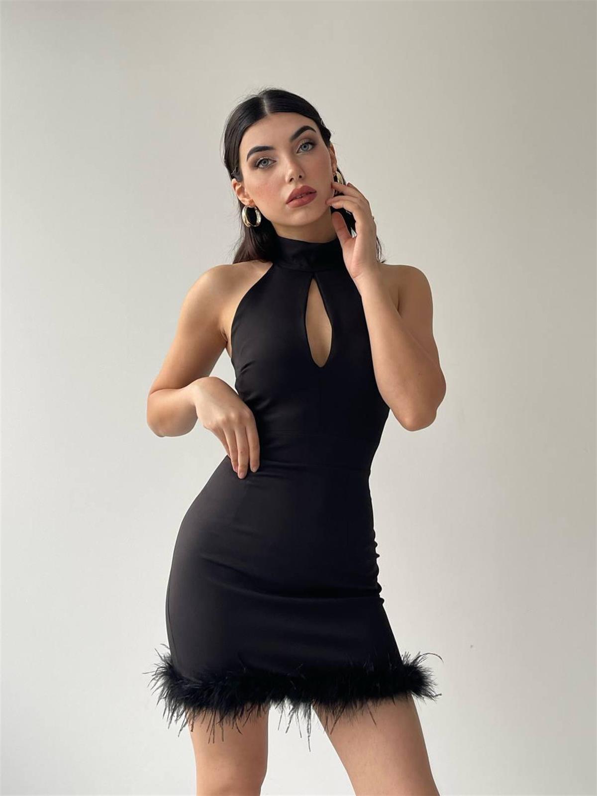 DAMLA DEKOLTELİ ELBİSE 