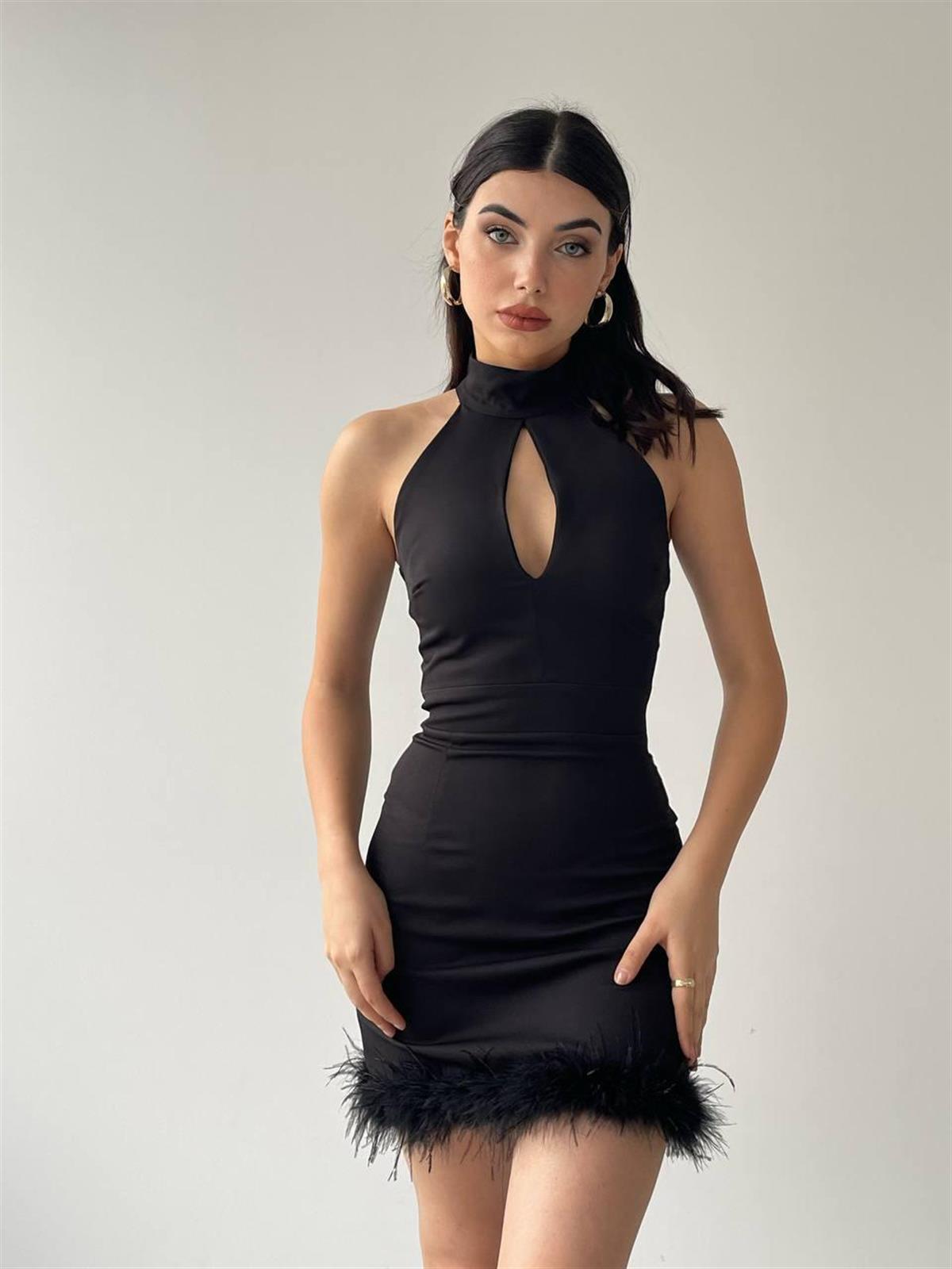 DAMLA DEKOLTELİ ELBİSE 