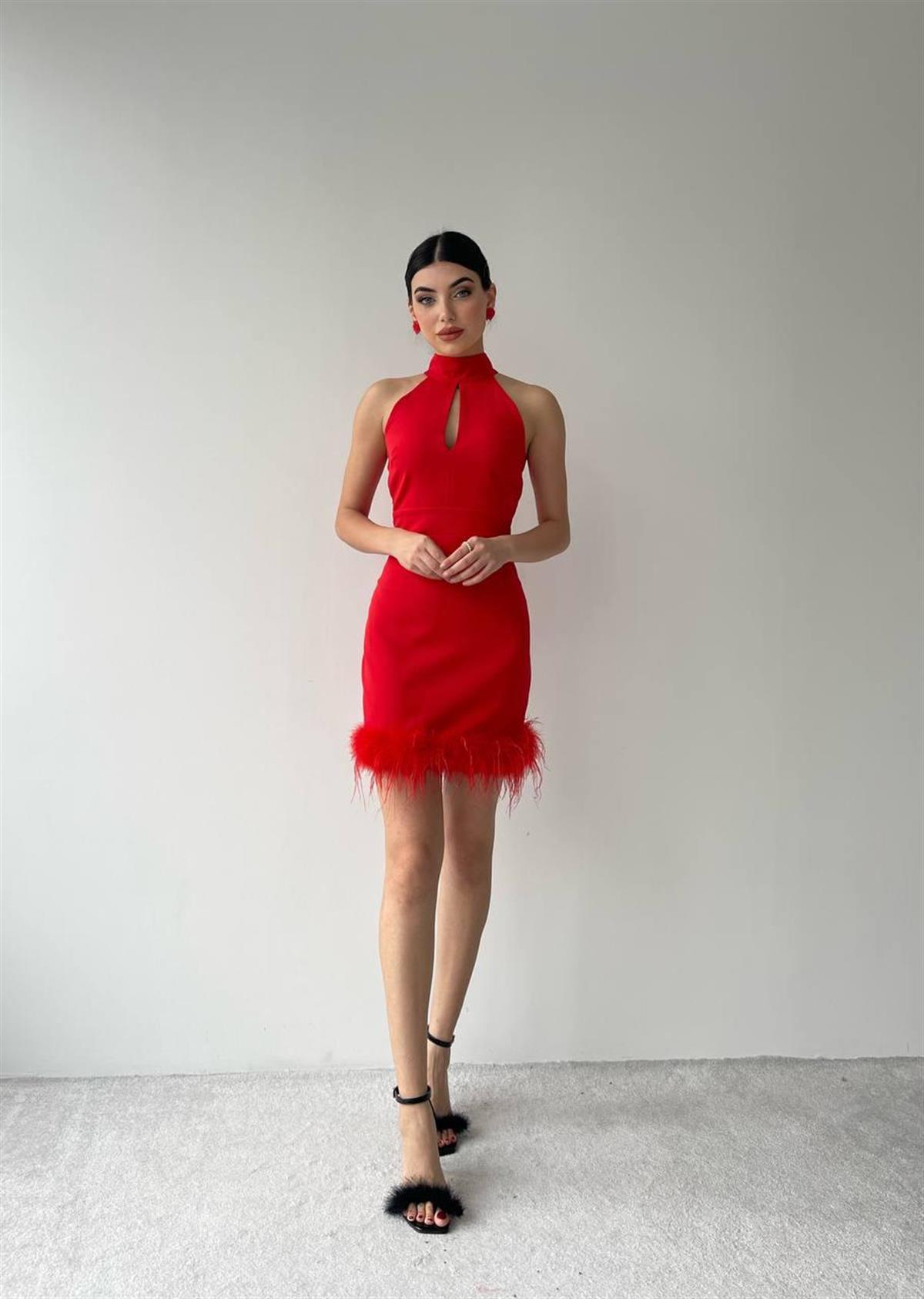 DAMLA DEKOLTELİ ELBİSE 