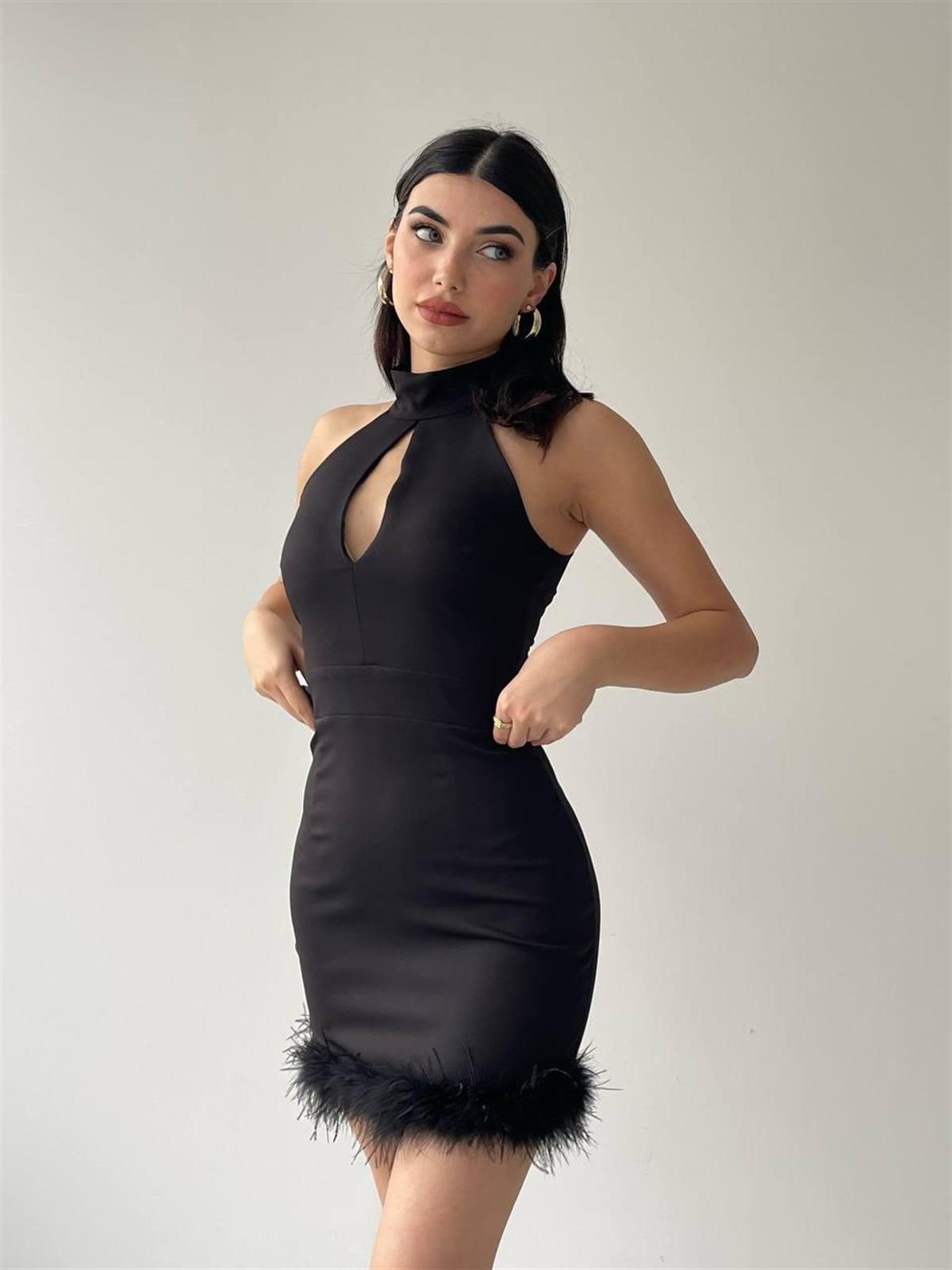 DAMLA DEKOLTELİ ELBİSE 