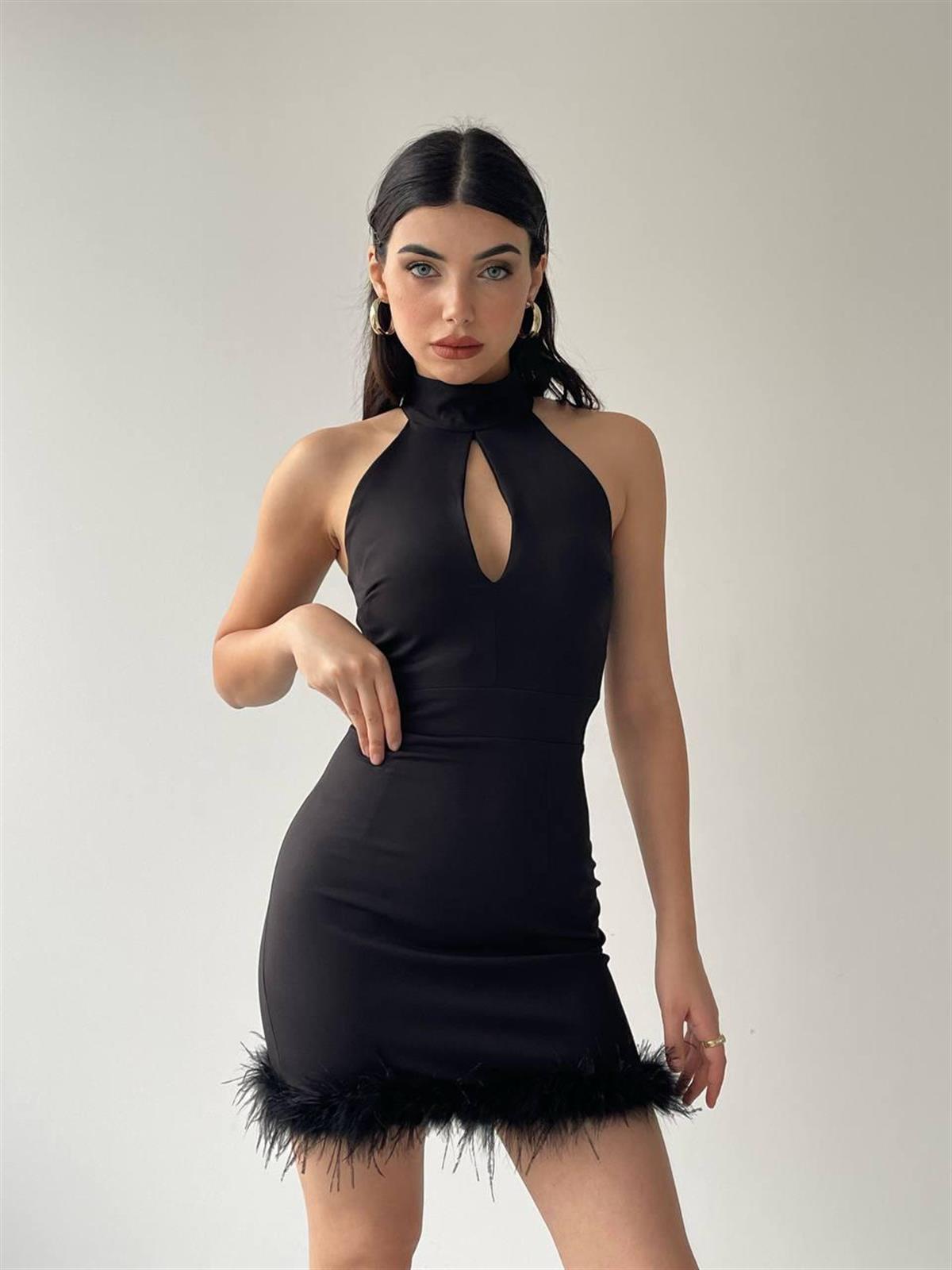 DAMLA DEKOLTELİ ELBİSE 